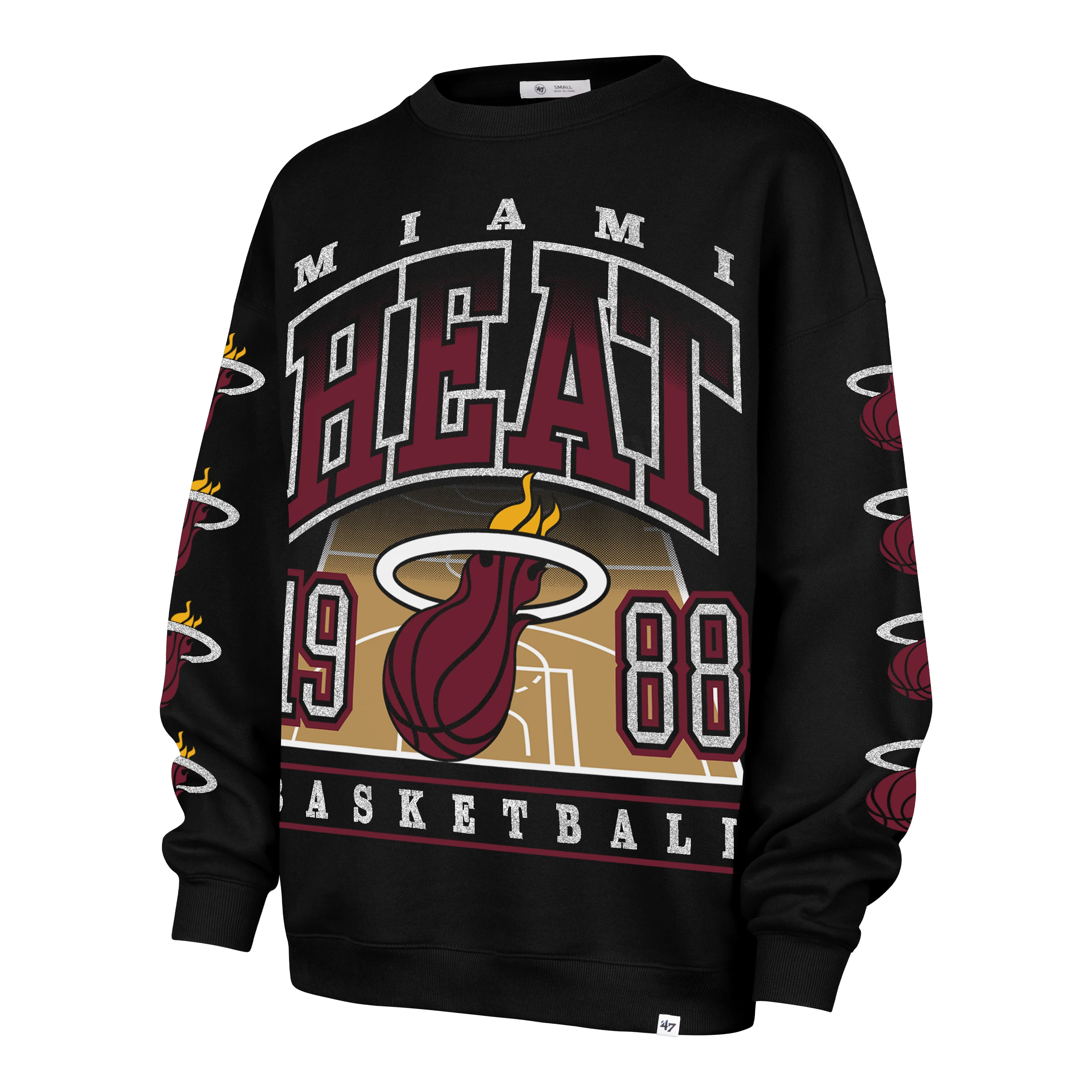 MIAMI HEAT GO BIG '47 OVERSIZED CREW WOMENS