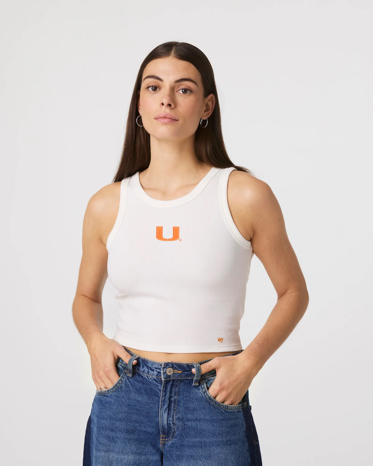 MIAMI HURRICANES UPLIFT '47 BABY RIB TANK WOMENS