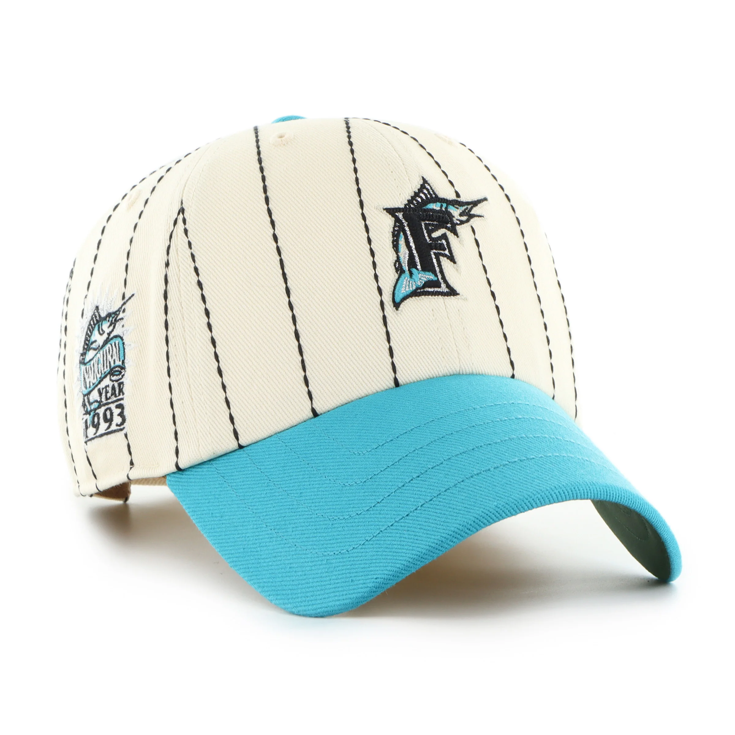 MIAMI MARLINS COOPERSTOWN RAWLINGS PINSTRPE '47 CLEAN UP
