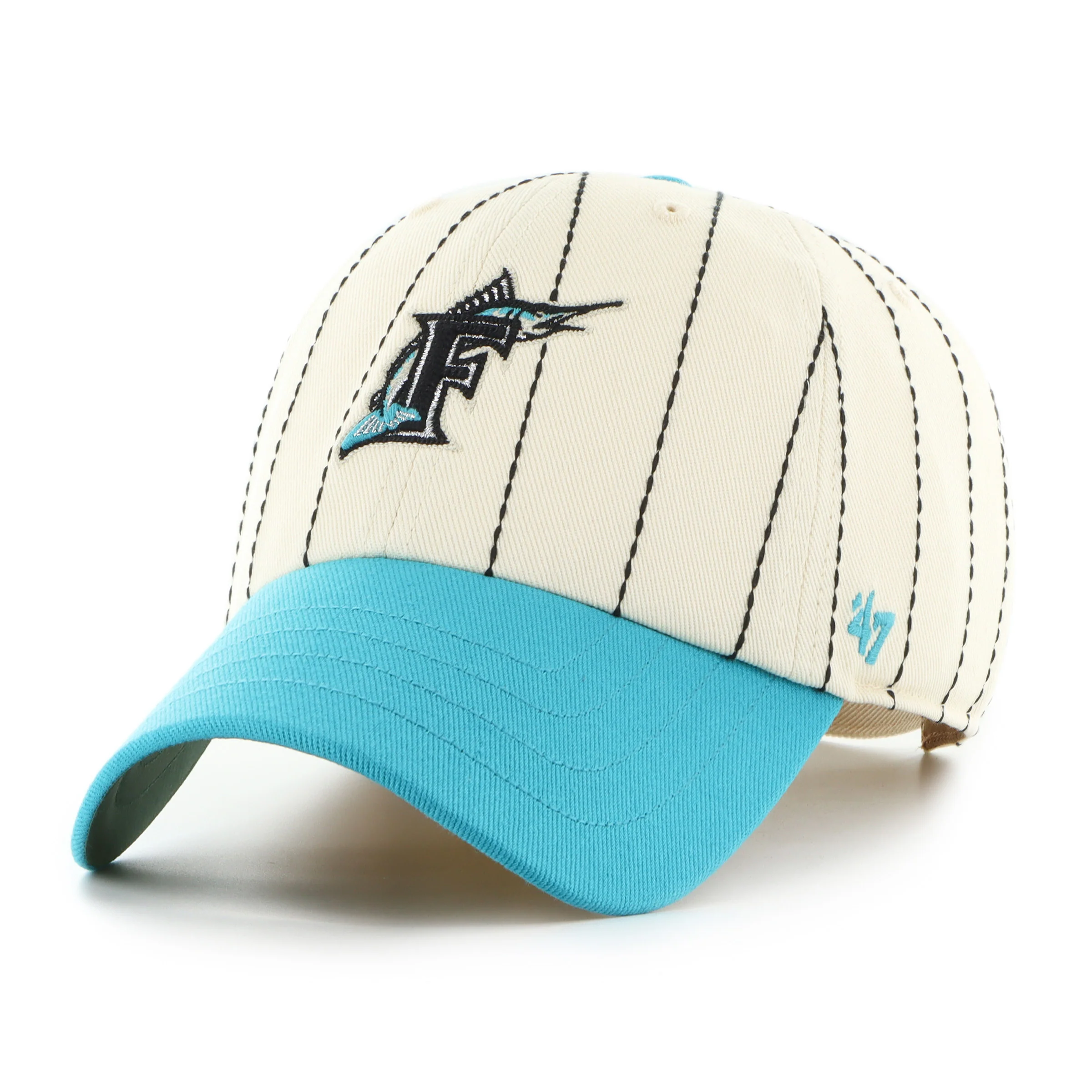 MIAMI MARLINS COOPERSTOWN RAWLINGS PINSTRPE '47 CLEAN UP - Image 5