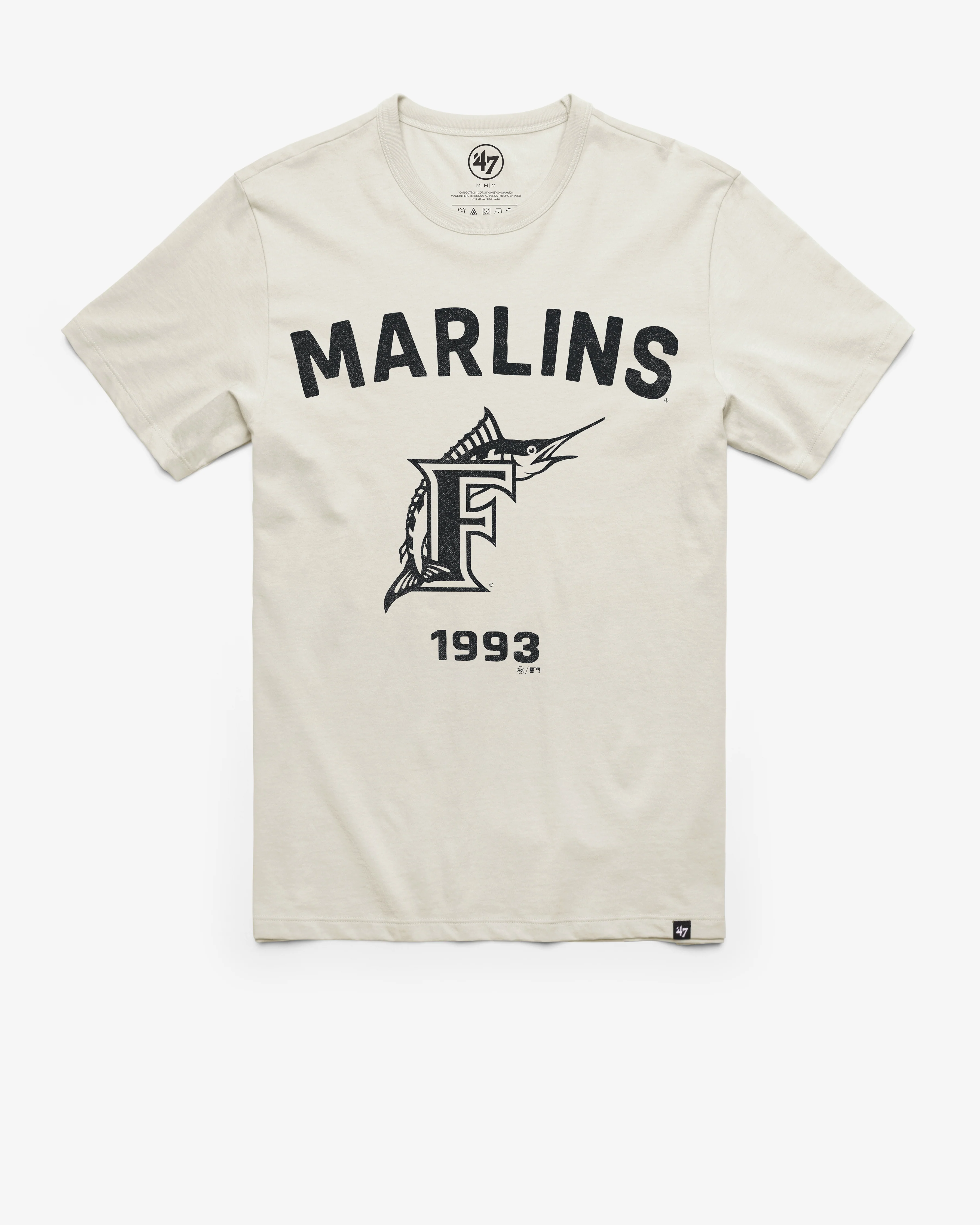 MIAMI MARLINS COOPERSTOWN DUSTER '47 FRANKLIN TEE