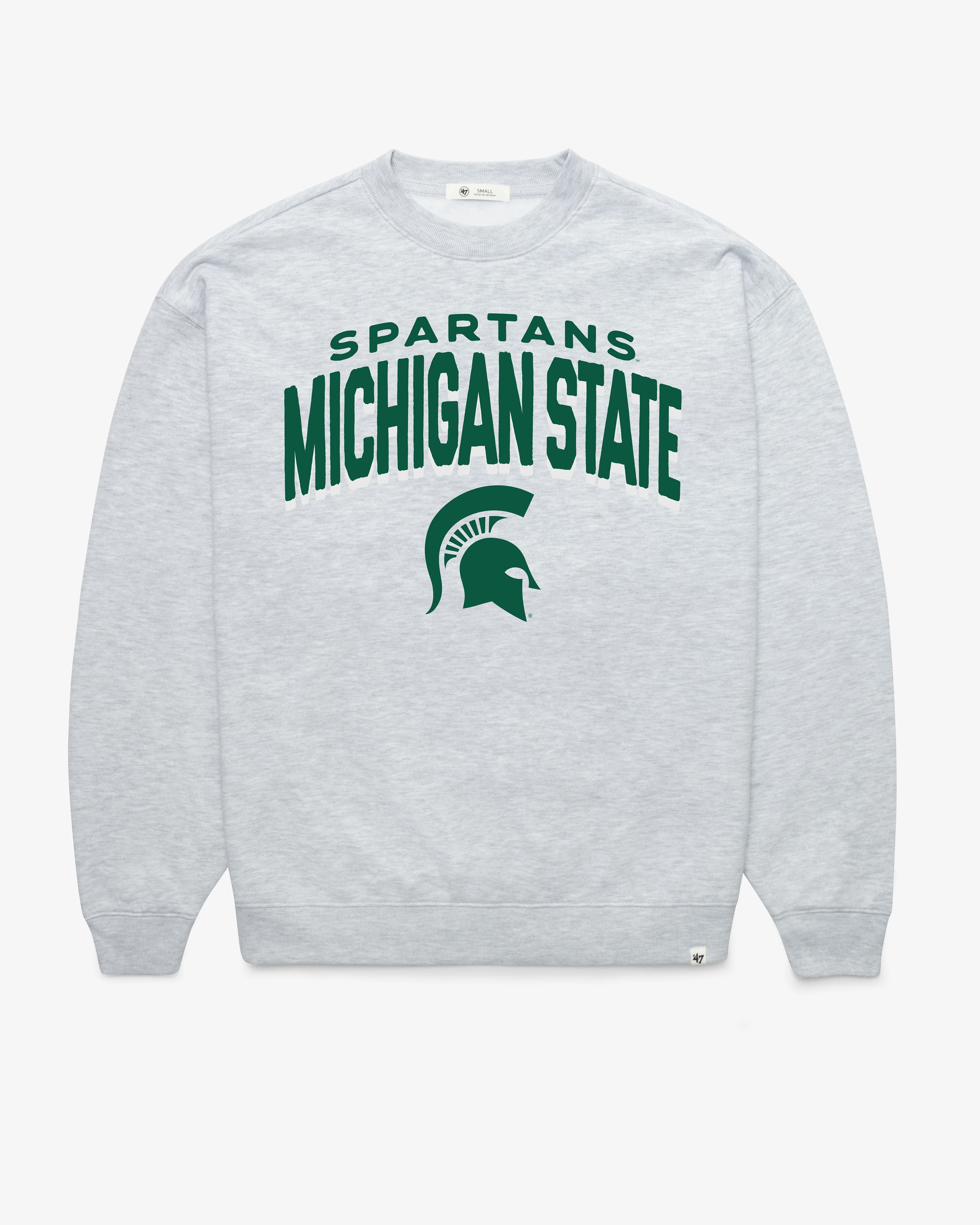 MICHIGAN STATE SPARTANS CAMPUS ARCH CLOUD '47 OVERSIZED CREW WOMENS