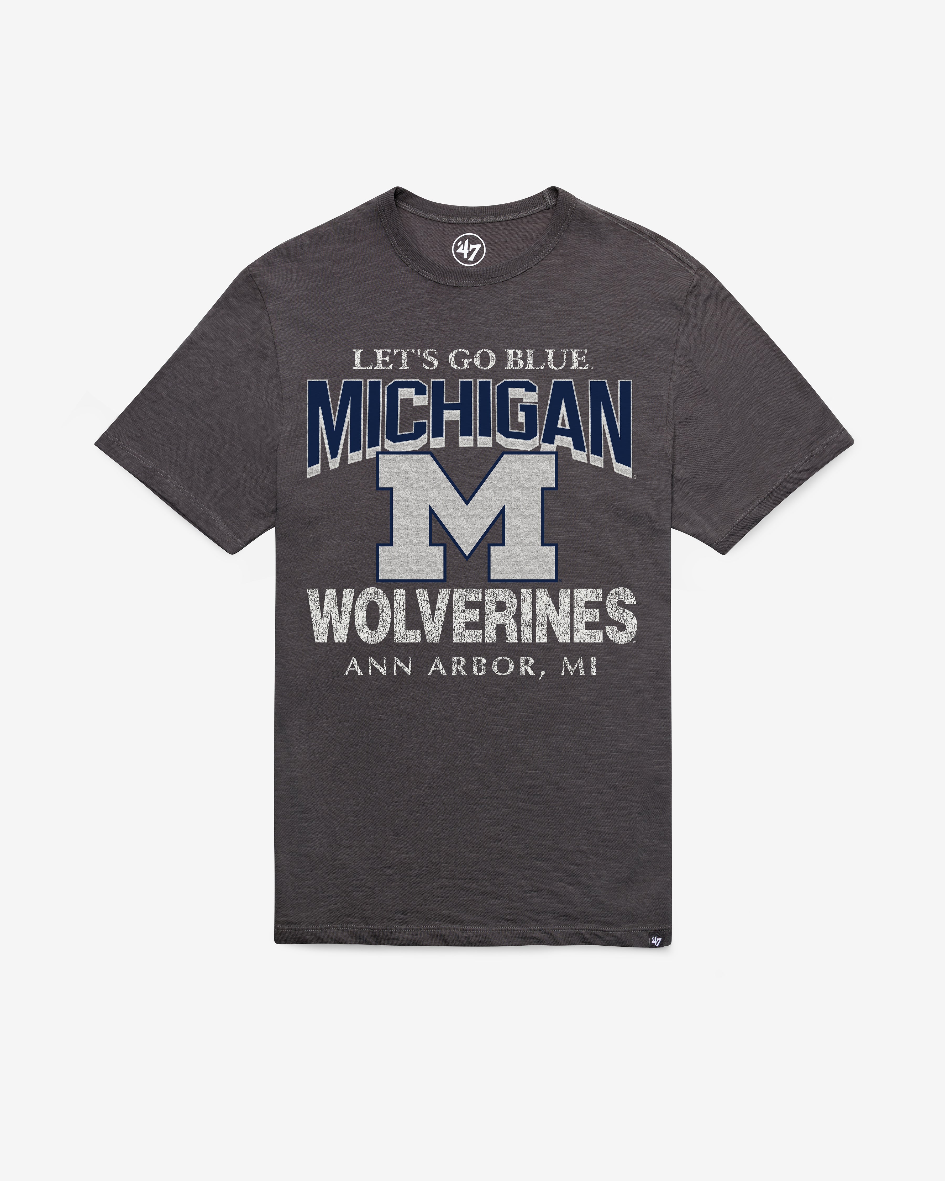 MICHIGAN WOLVERINES HEAD ON '47 SCRUM TEE