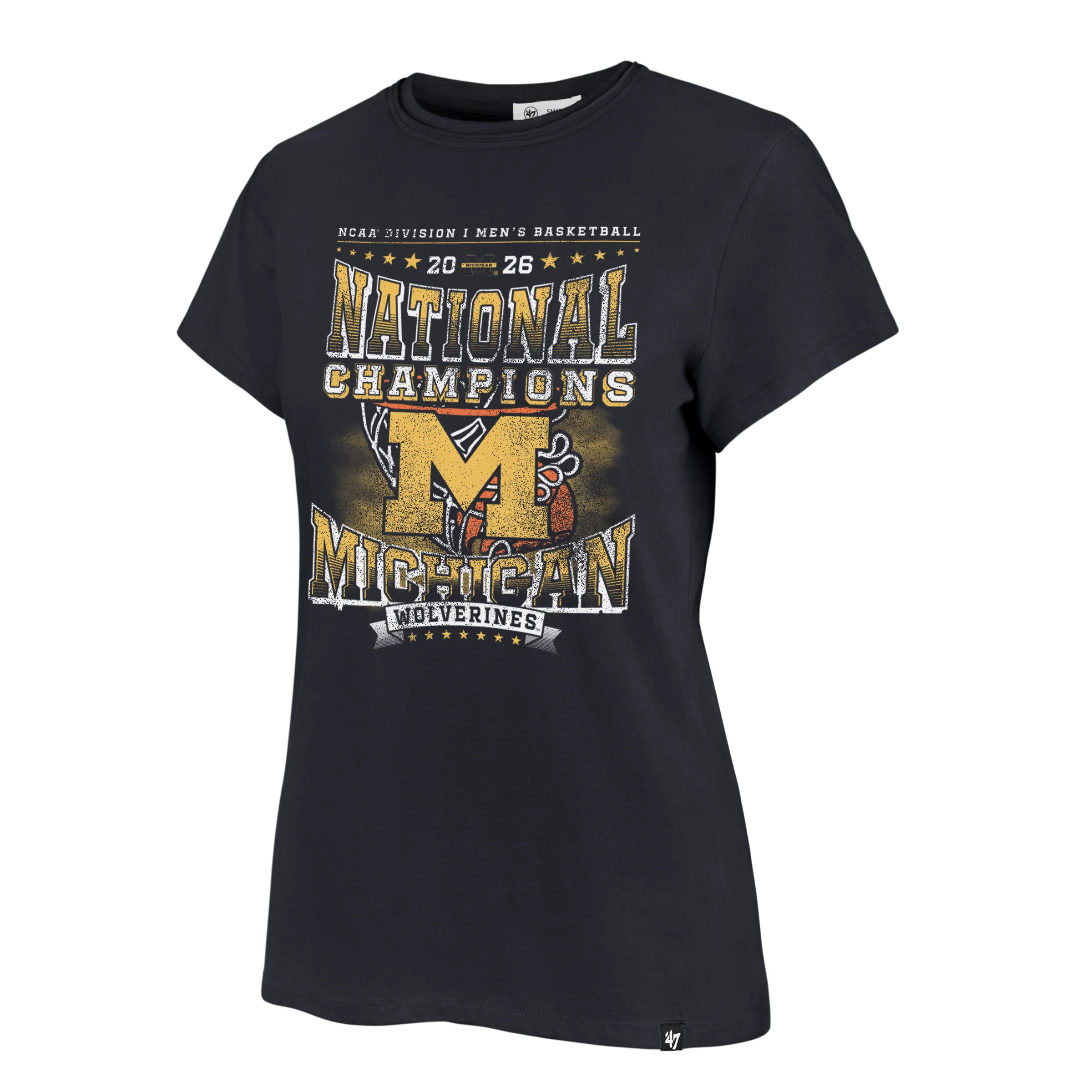 MICHIGAN WOLVERINES NCAA NATIONAL CHAMPIONS '47 FRANKIE TEE WOMENS
