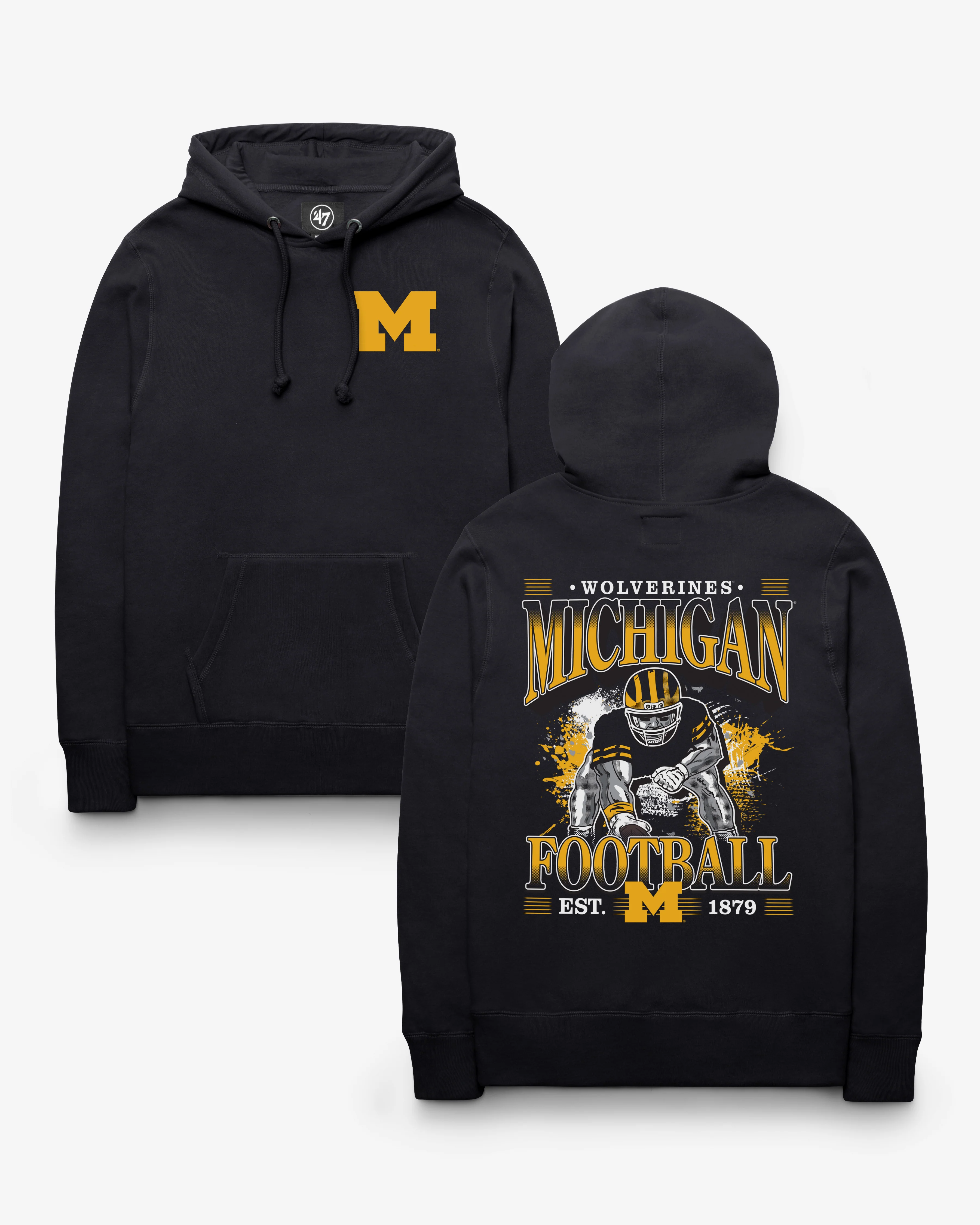 MICHIGAN WOLVERINES BACKER '47 HEADLNE HOOD