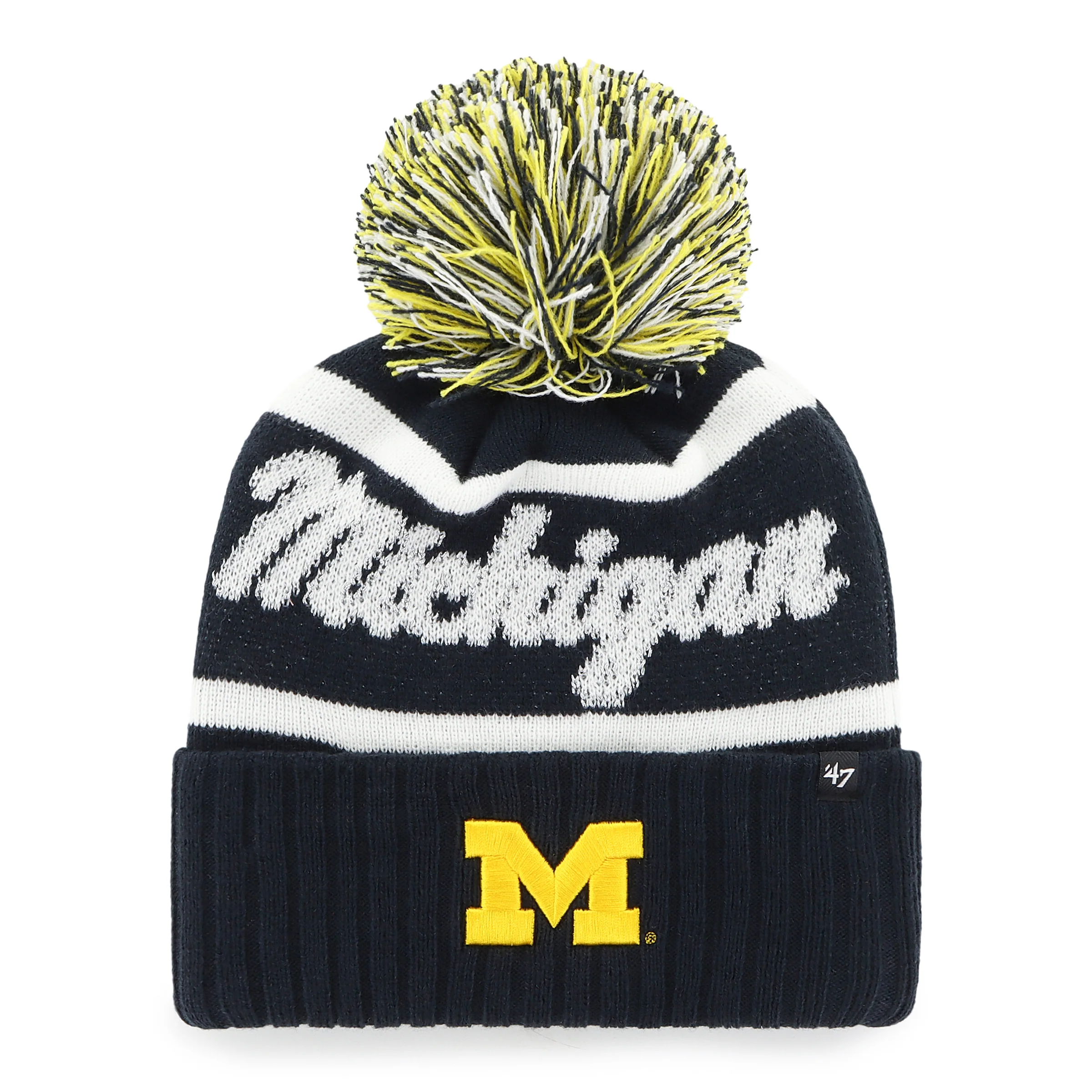 MICHIGAN WOLVERINES SPIRITED '47 CUFF KNIT WOMENS