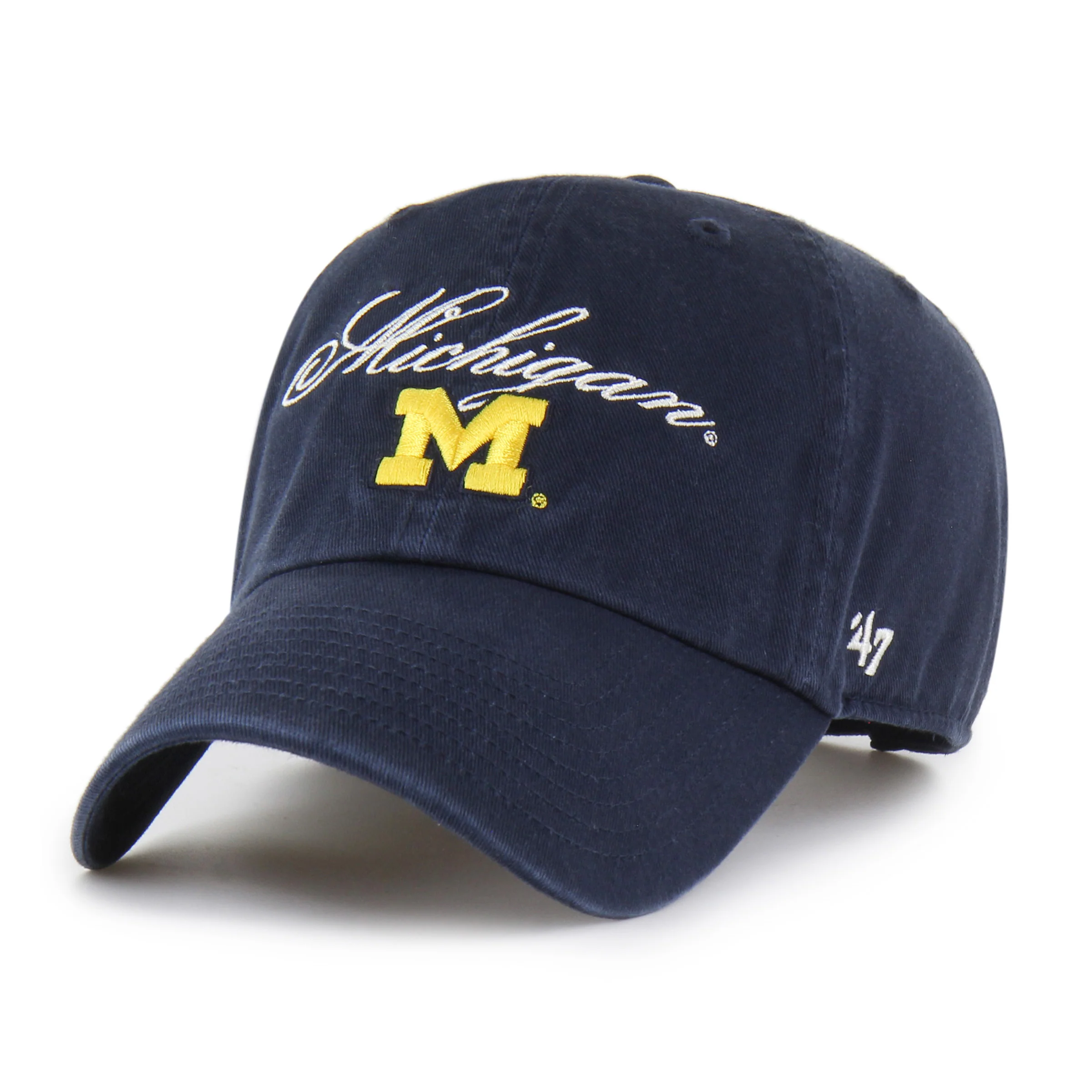 MICHIGAN WOLVERINES SCRIPT '47 CLEAN UP