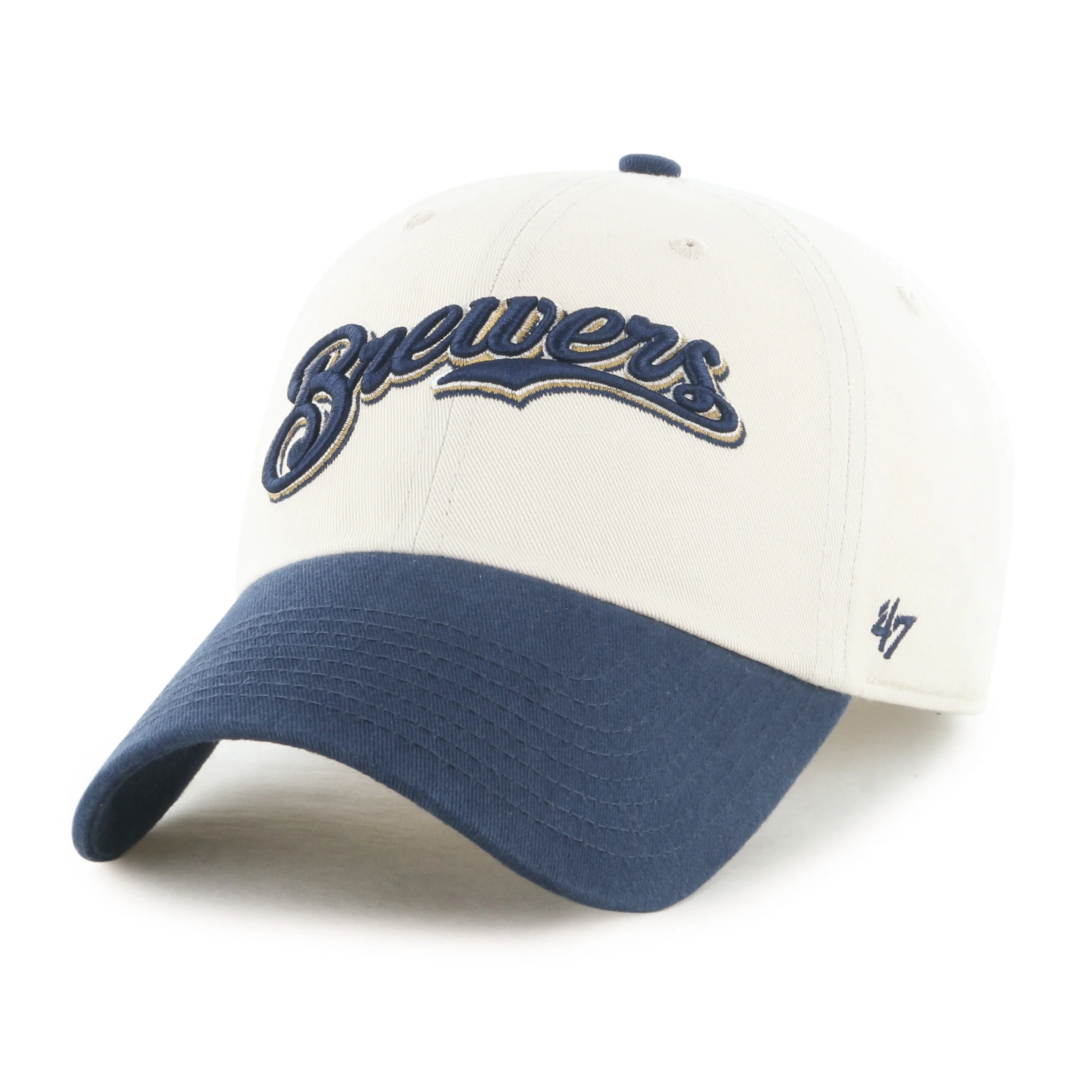 MILWAUKEE BREWERS COOPERSTOWN BALLPARK SCRIPT SHOT '47 CLEAN UP - Image 4