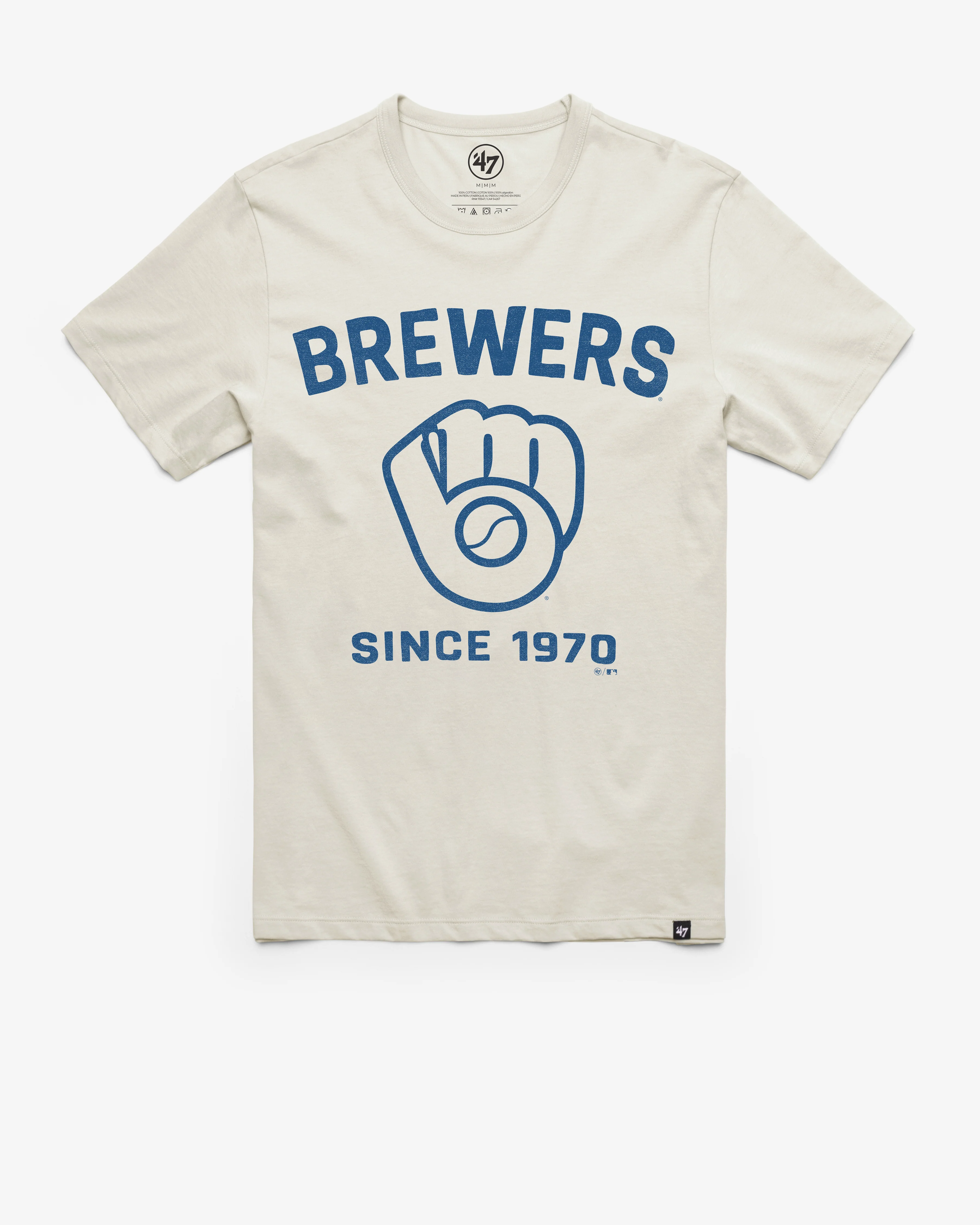 MILWAUKEE BREWERS COOPERSTOWN DUSTER '47 FRANKLIN TEE