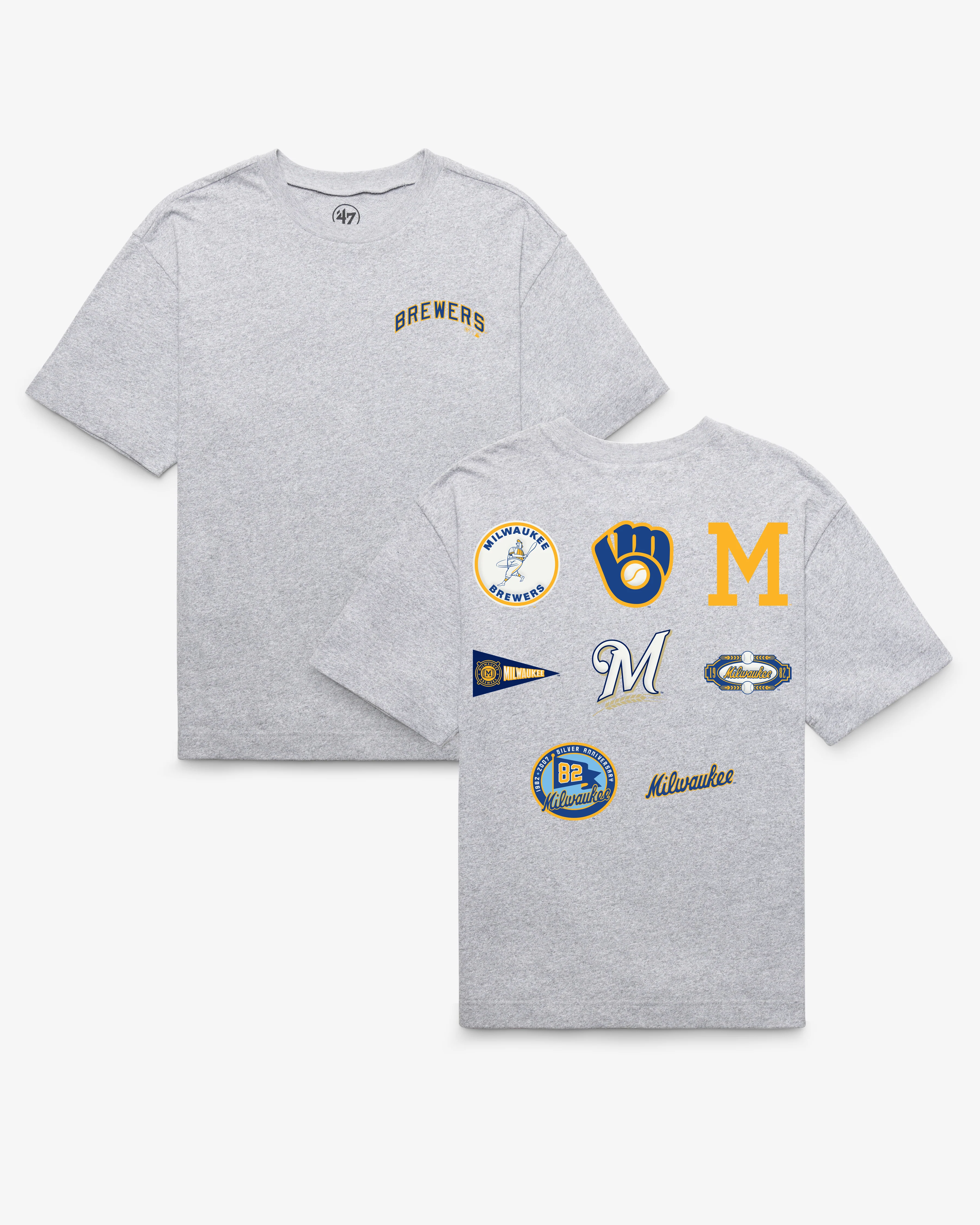 MILWAUKEE BREWERS COOPERSTOWN HISTORY LOCK '47 FOUNDATION TEE