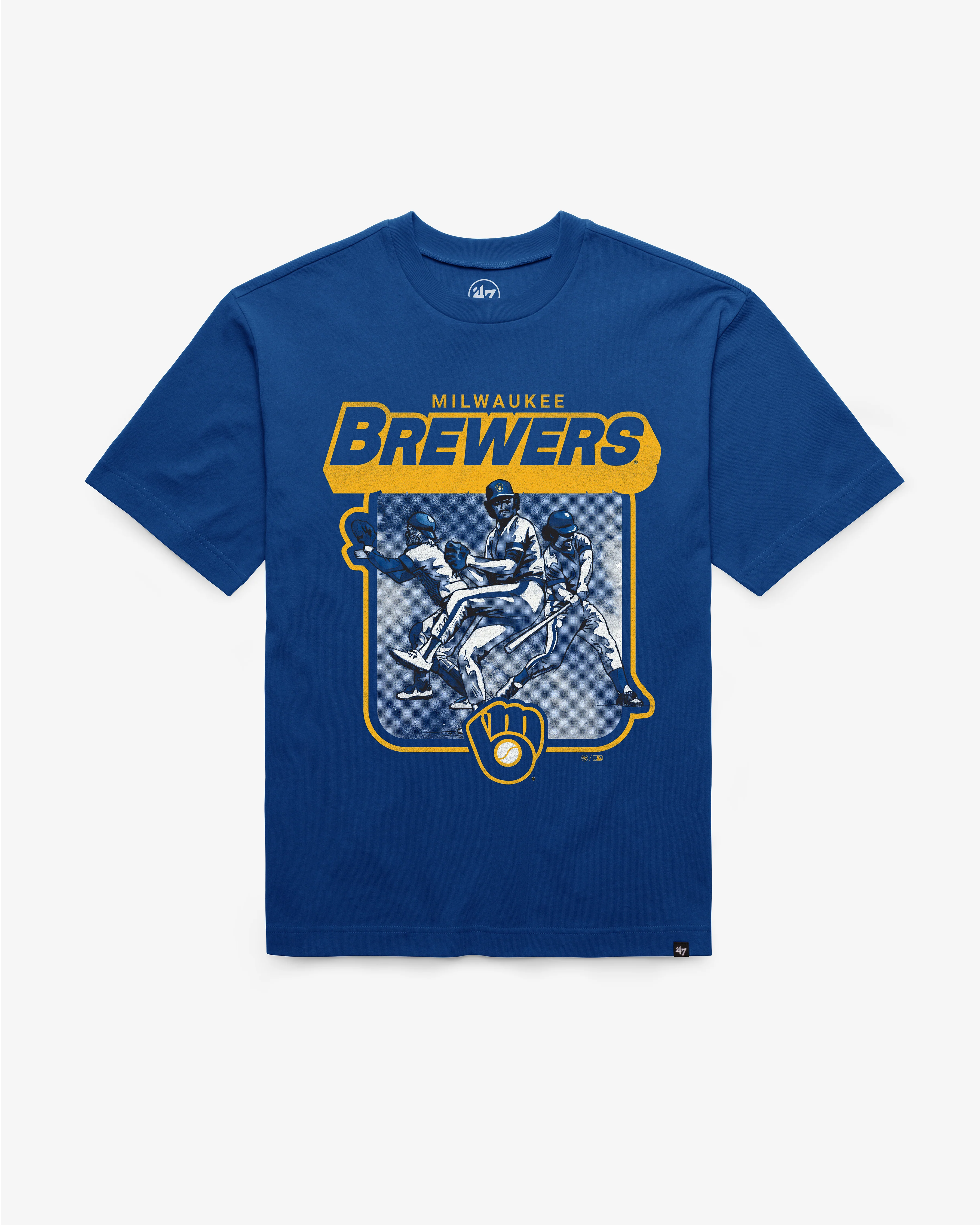 MILWAUKEE BREWERS COOPERSTOWN INFIELD FLY '47 FOUNDATION TEE
