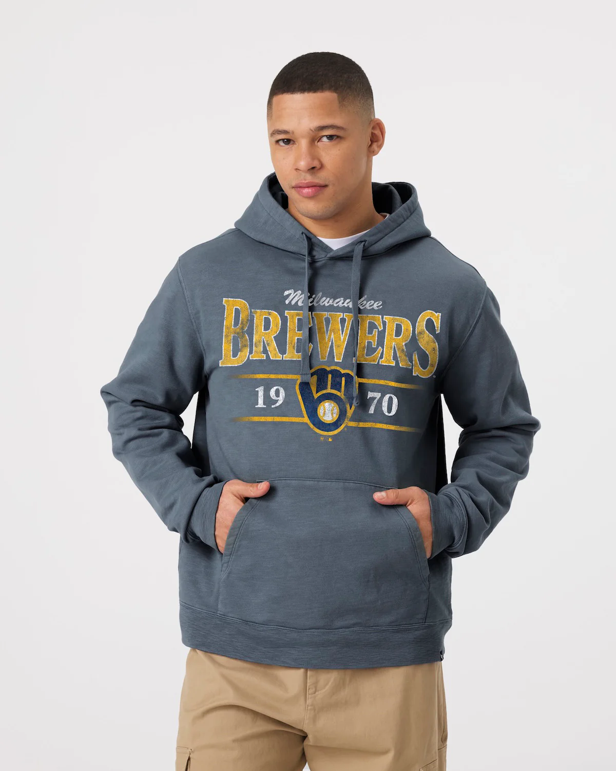 MILWAUKEE BREWERS RECLAIMED '47 SLUB FRENCH TERRY HOOD