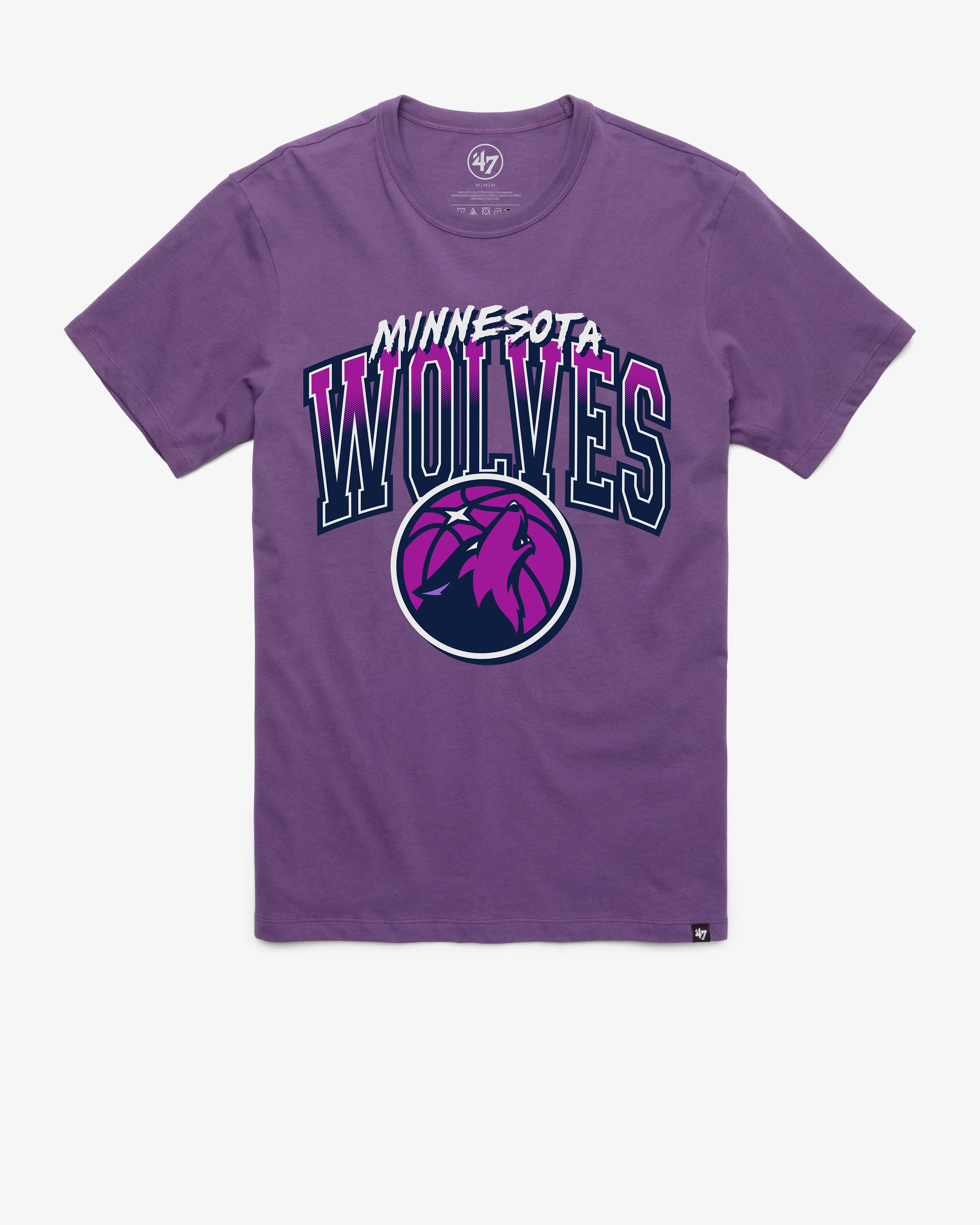 MINNESOTA TIMBERWOLVES CITY EDITION SWISH FADE '47 FRANKLIN TEE