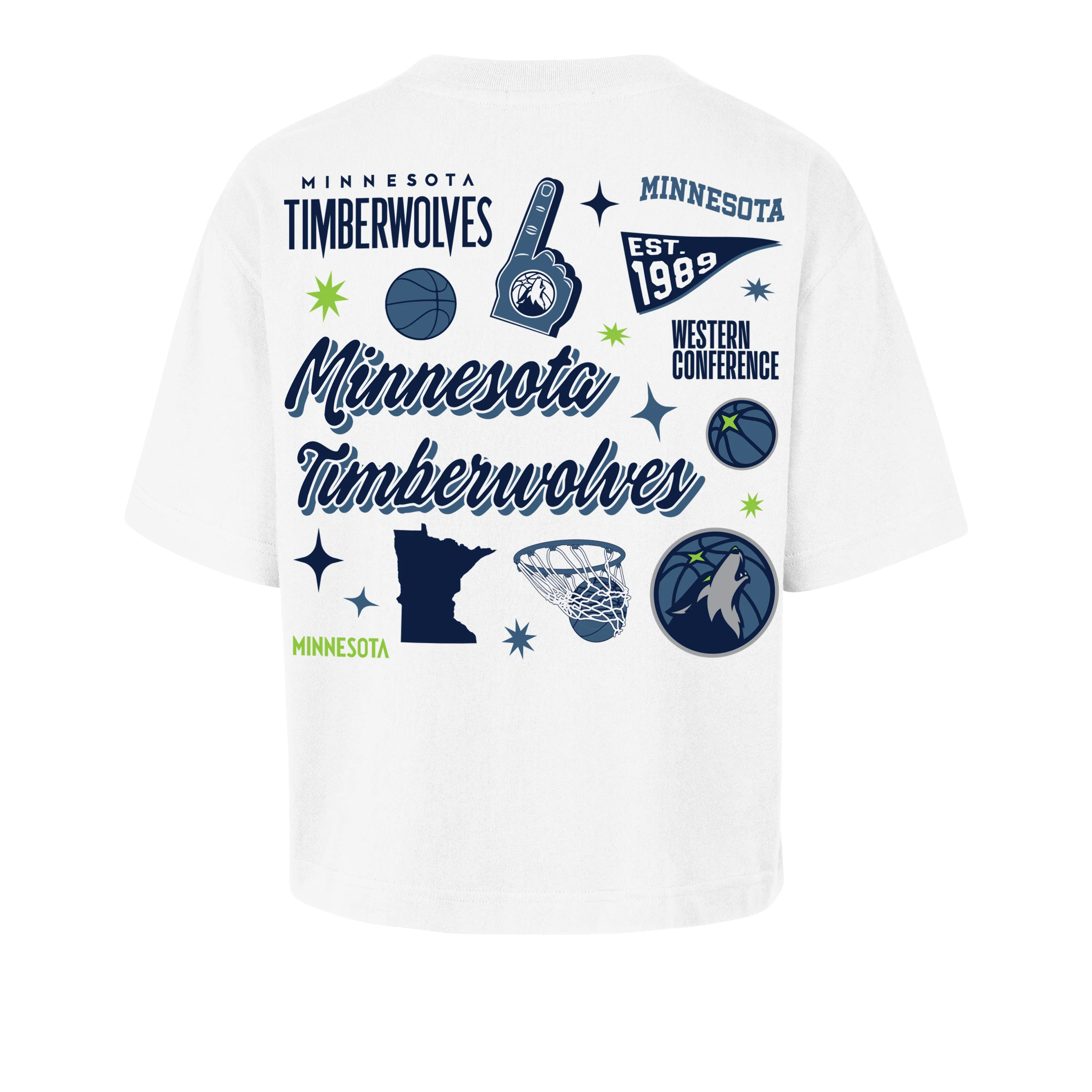 MINNESOTA TIMBERWOLVES COLLAGE SCRIPT '47 REED CITY TEE WOMENS - Image 2