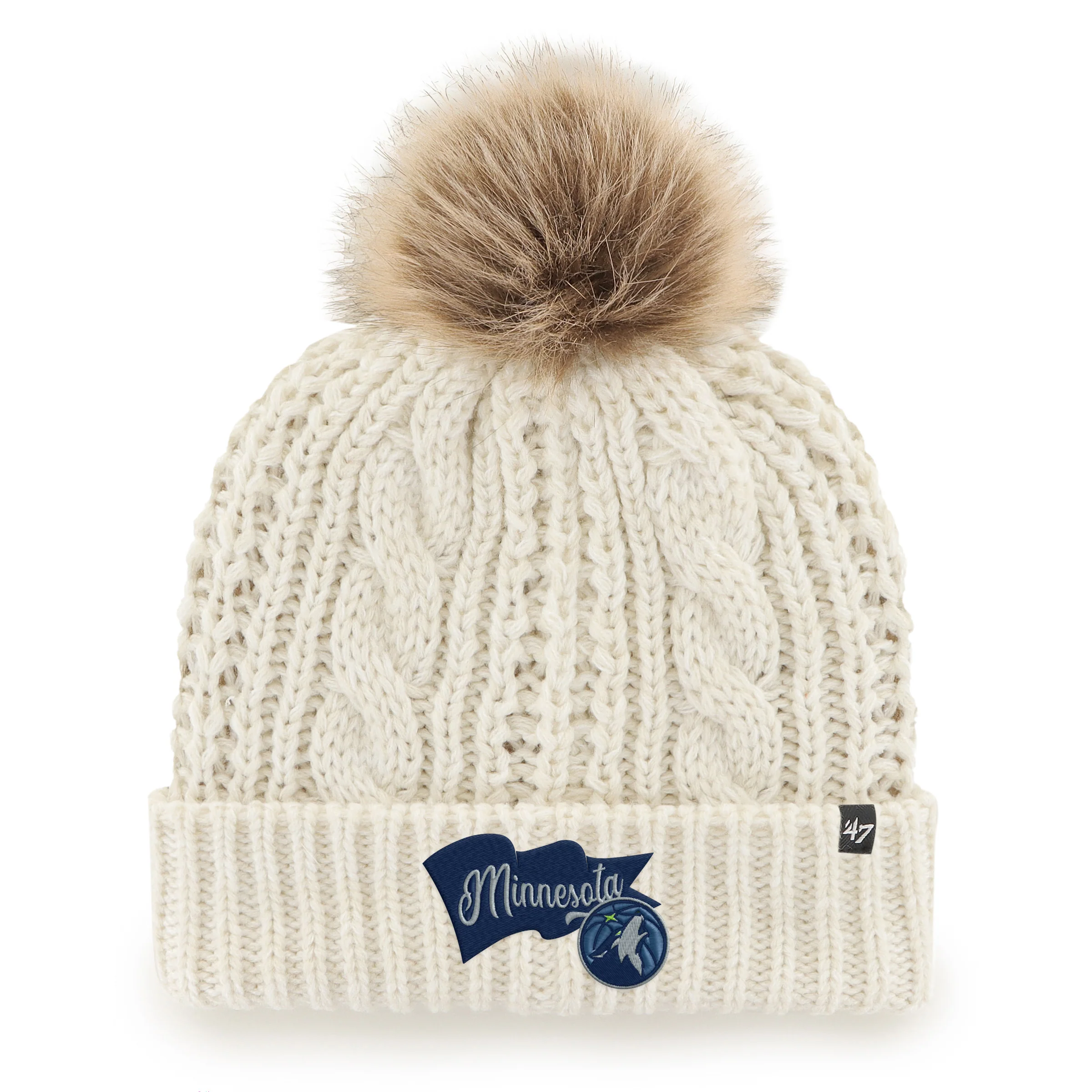 MINNESOTA TIMBERWOLVES WAVE BANNER '47 MEEKO CUFF KNIT WOMENS