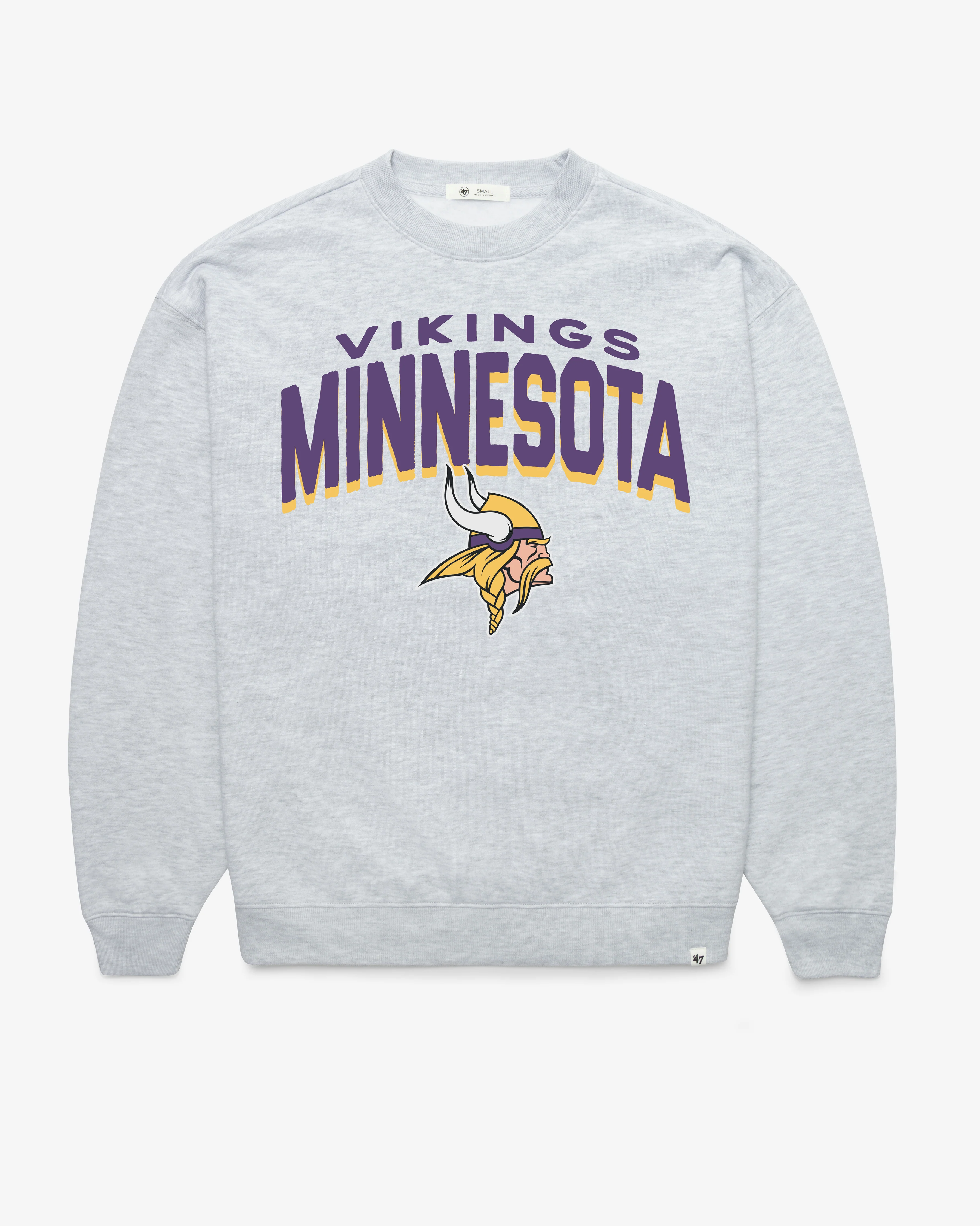 MINNESOTA VIKINGS CAMPUS ARCH CLOUD '47 OVERSIZED CREW WOMENS