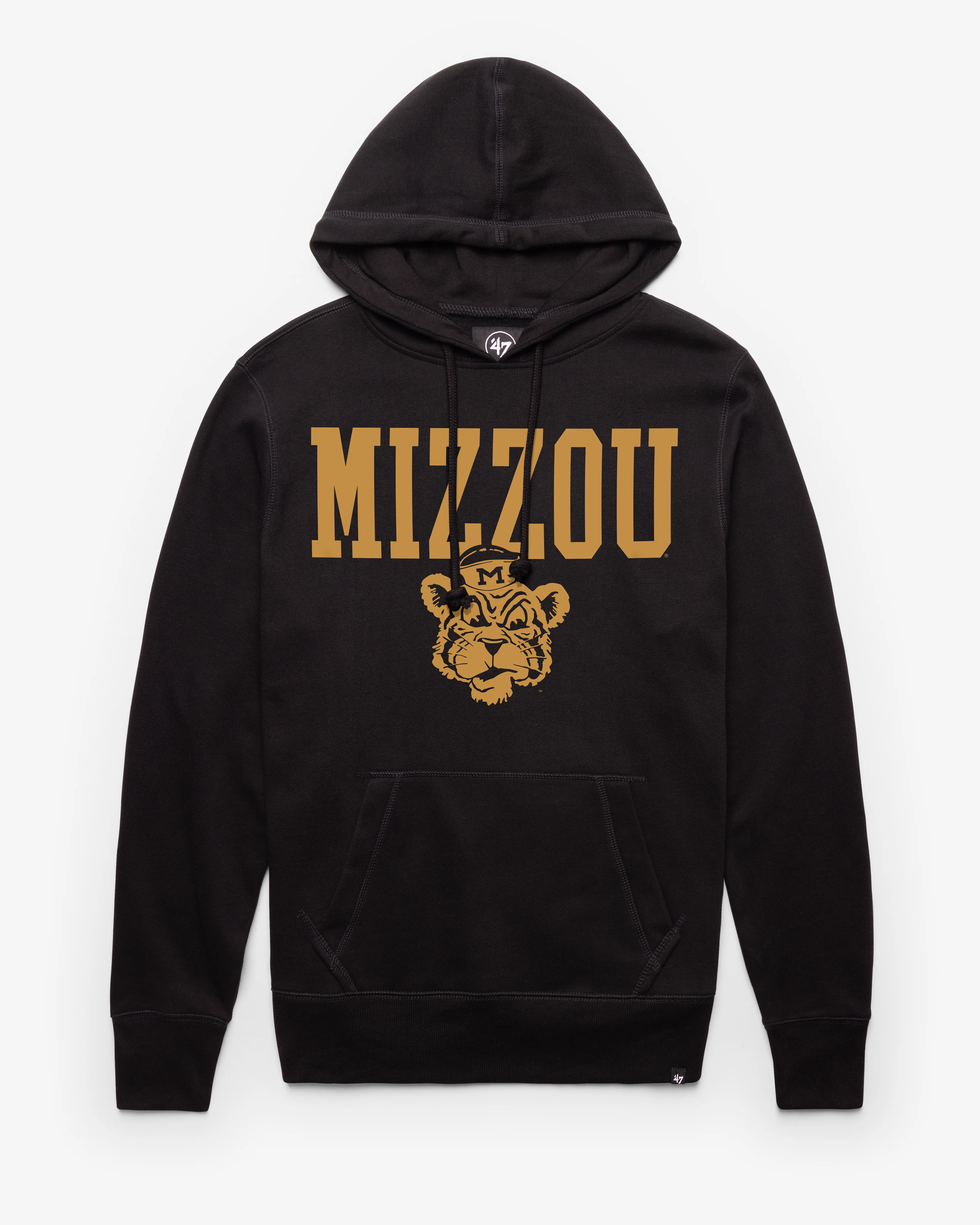MISSOURI TIGERS VINTAGE STRAIGHT BLOCK '47 HEADLINE HOOD