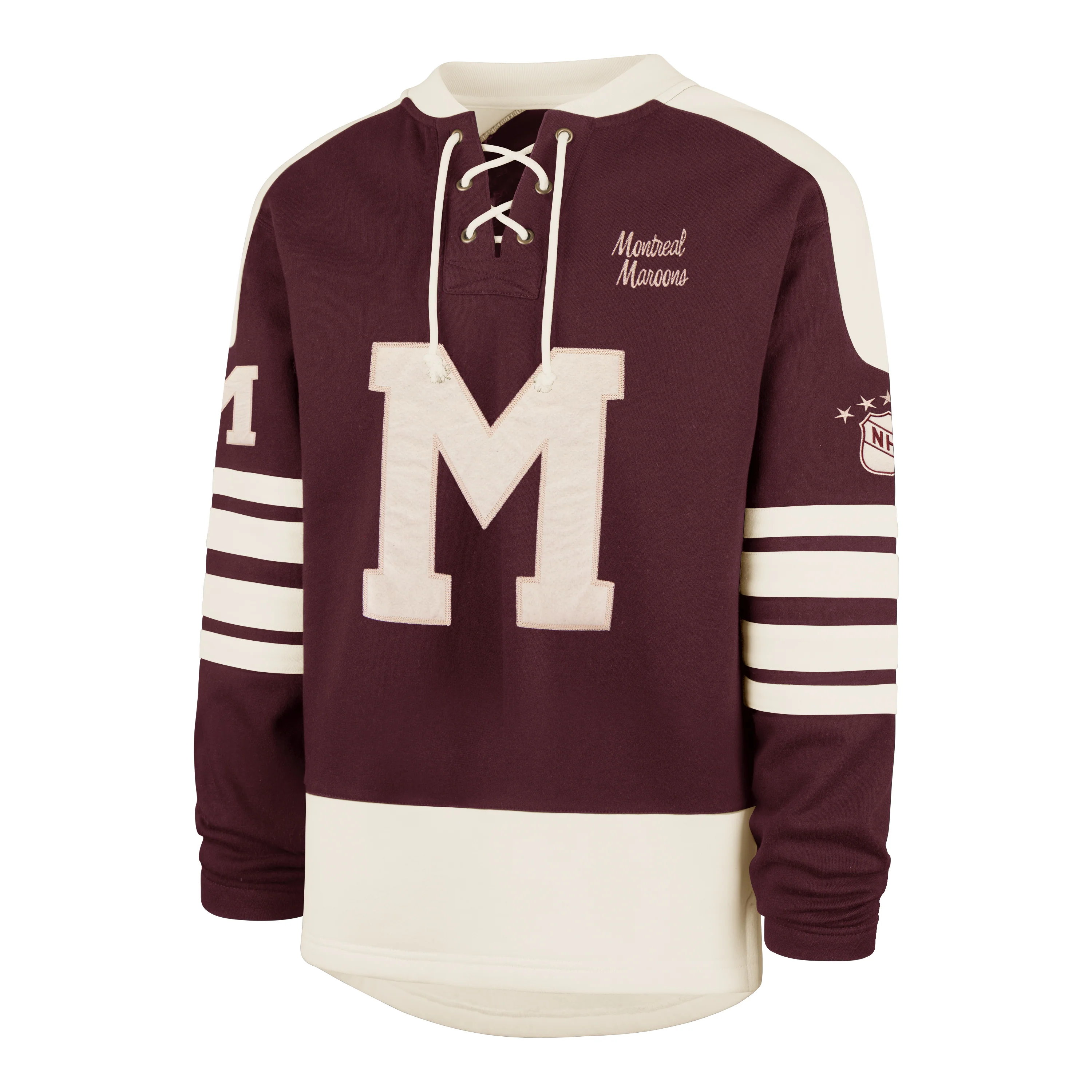 MONTREAL MAROONS SWEEP CHECK '47 ETERNAL LACER