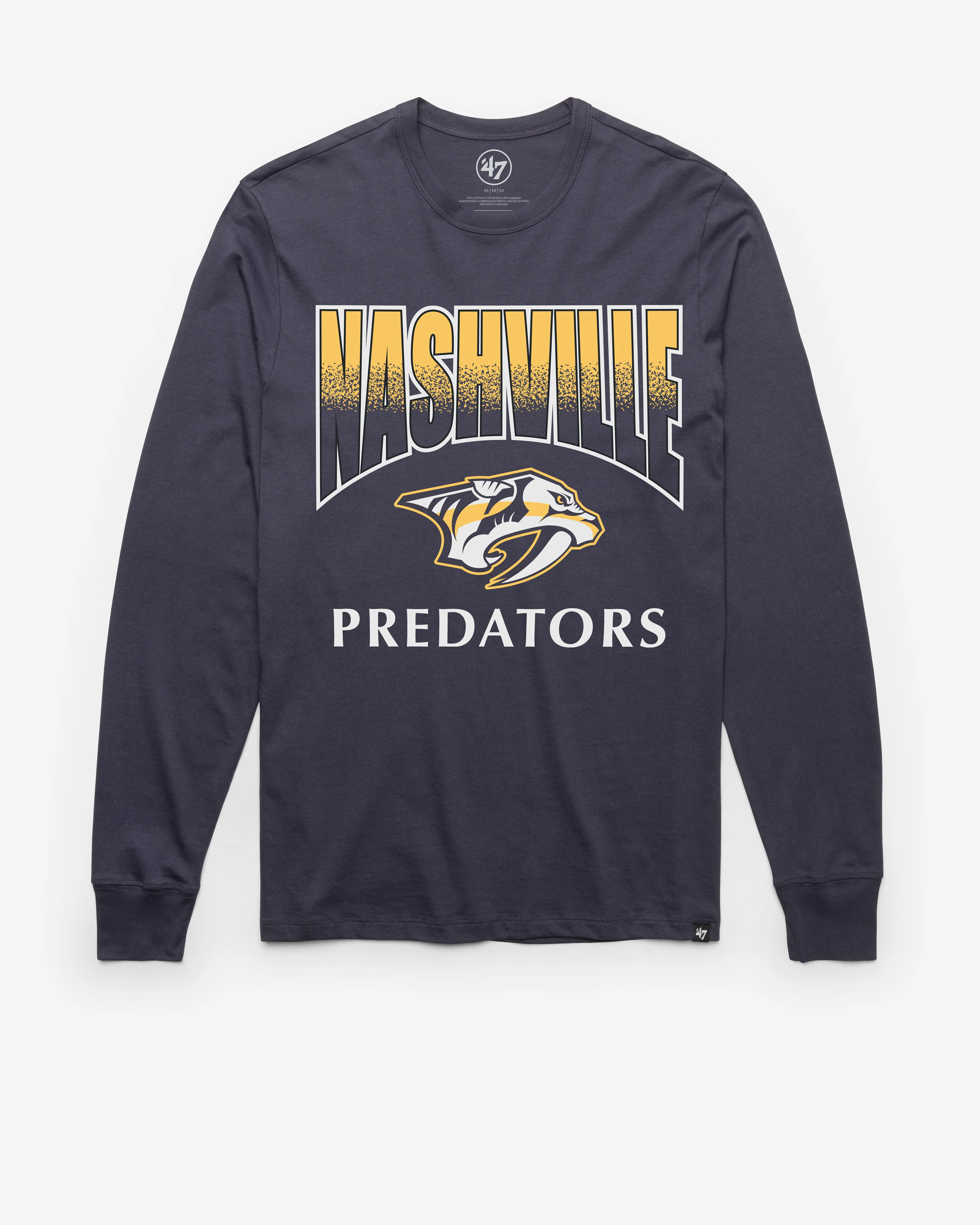 NASHVILLE PREDATORS SWEEP DOWN '47 FRANKLIN LONG SLEEVE TEE