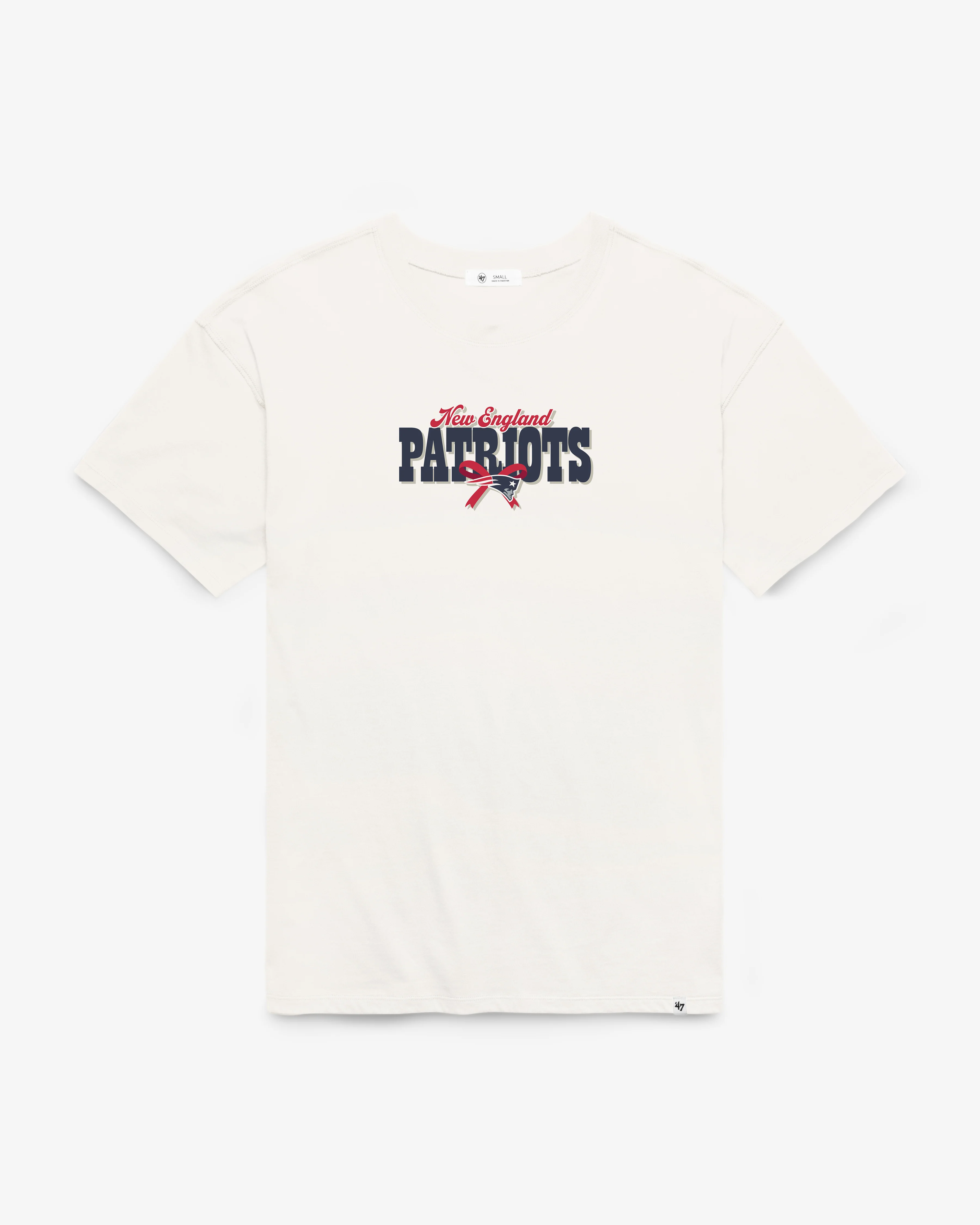 NEW ENGLAND PATRIOTS BOW AND BANNER BACKER '47 SADIE TEE WOMENS - Image 2