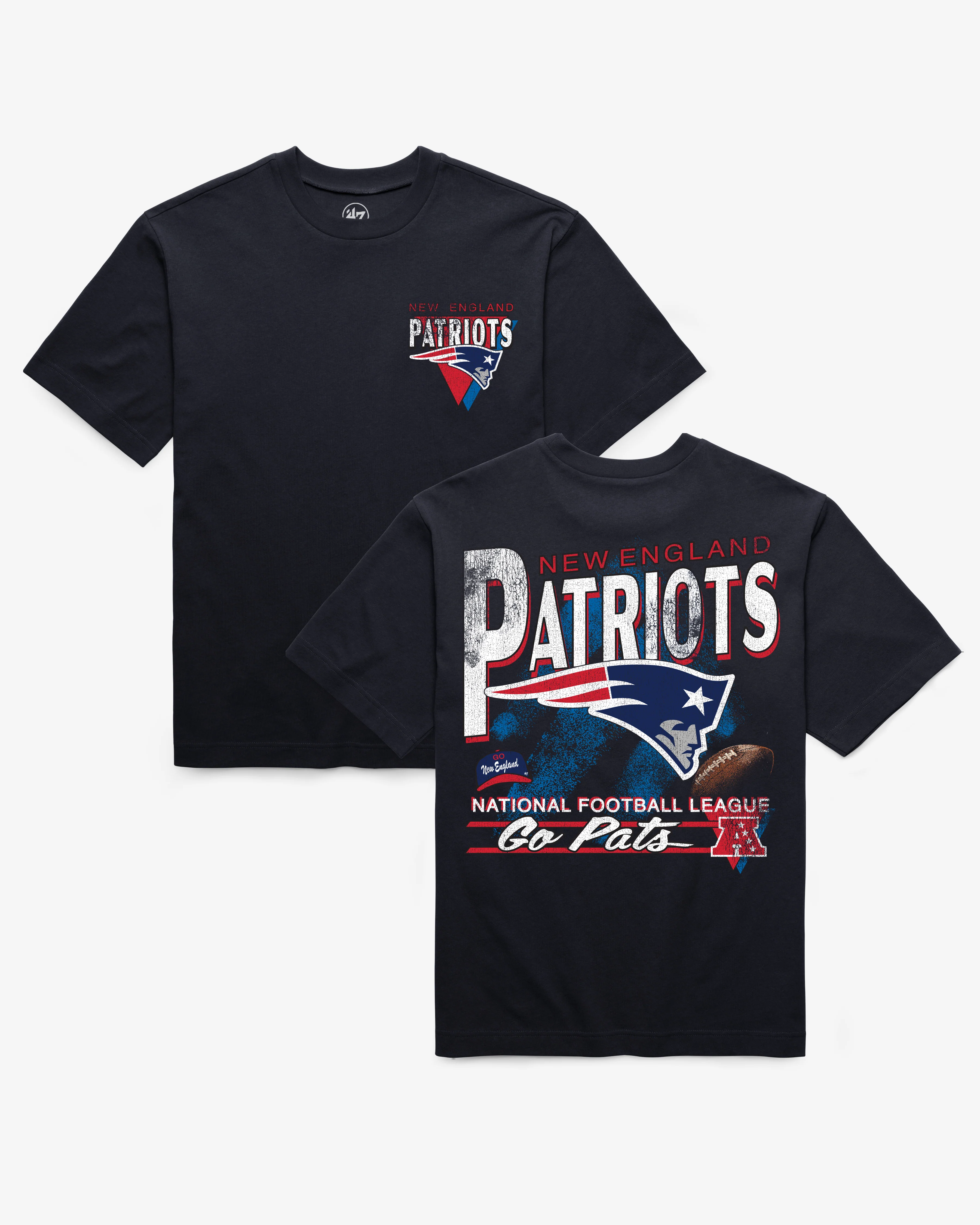 NEW ENGLAND PATRIOTS UNDER BAR '47 FOUNDATION TEE
