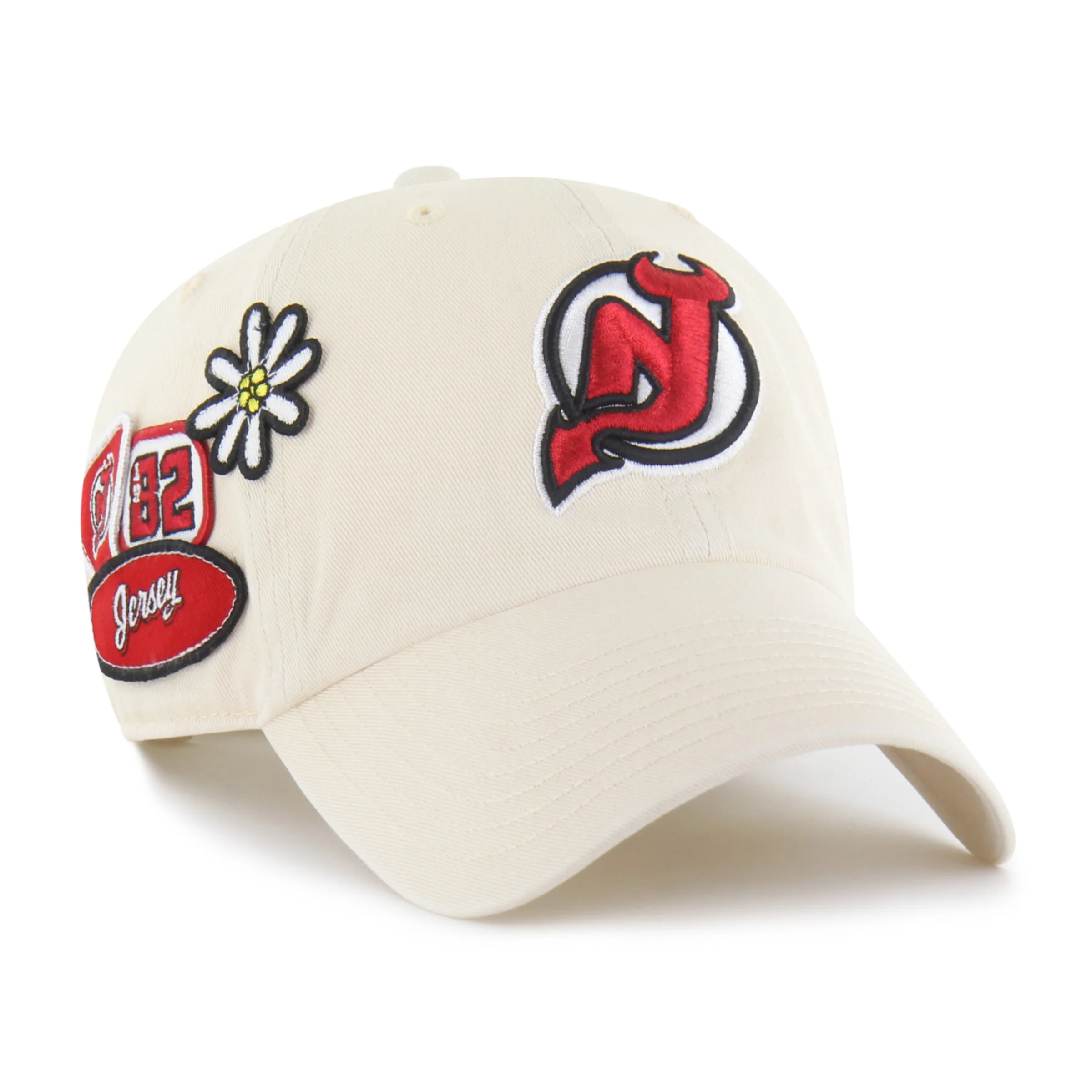 NEW JERSEY DEVILS BADGES '47 CLEAN UP