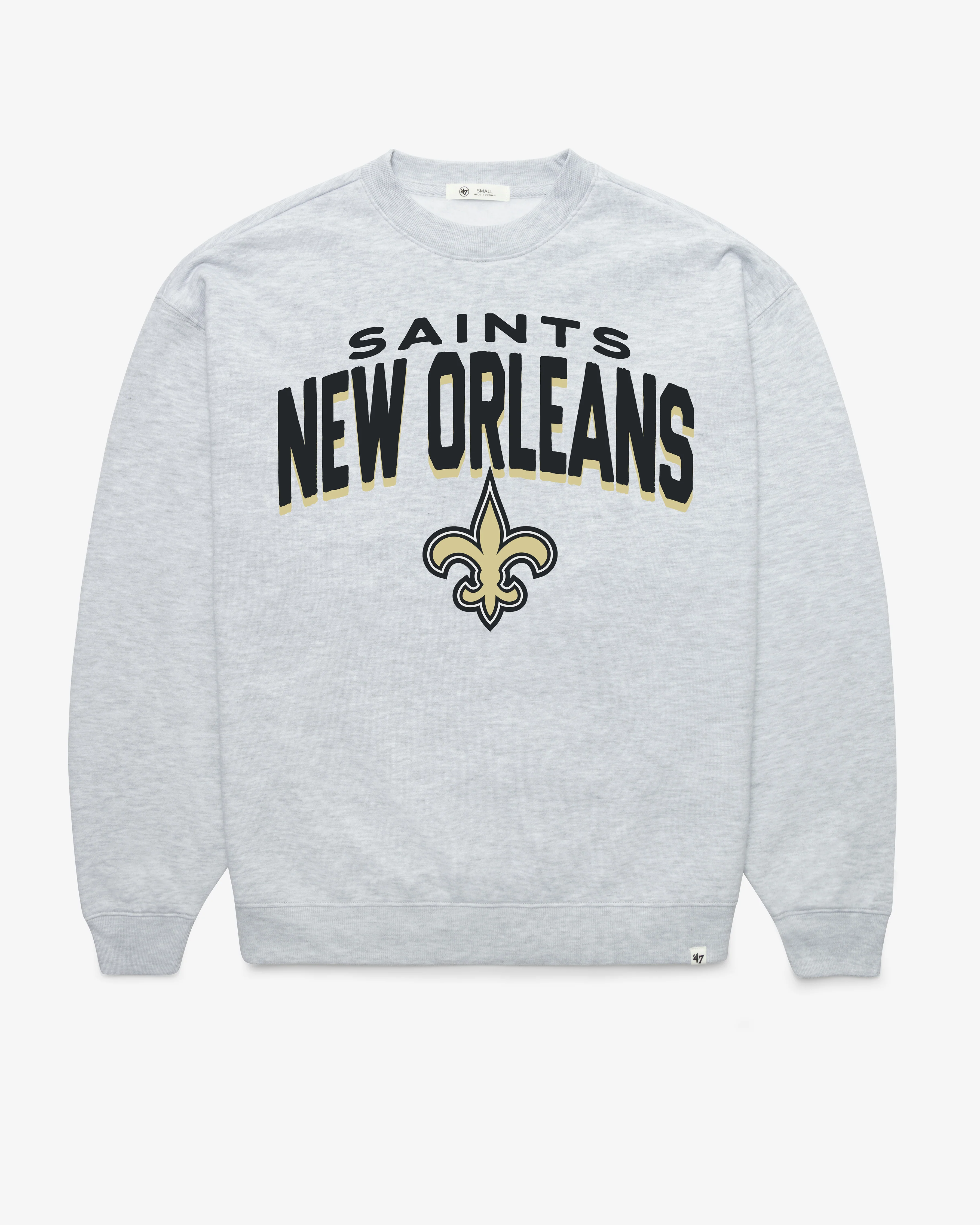 NEW ORLEANS SAINTS CAMPUS ARCH CLOUD '47 OVERSIZED CREW WOMENS