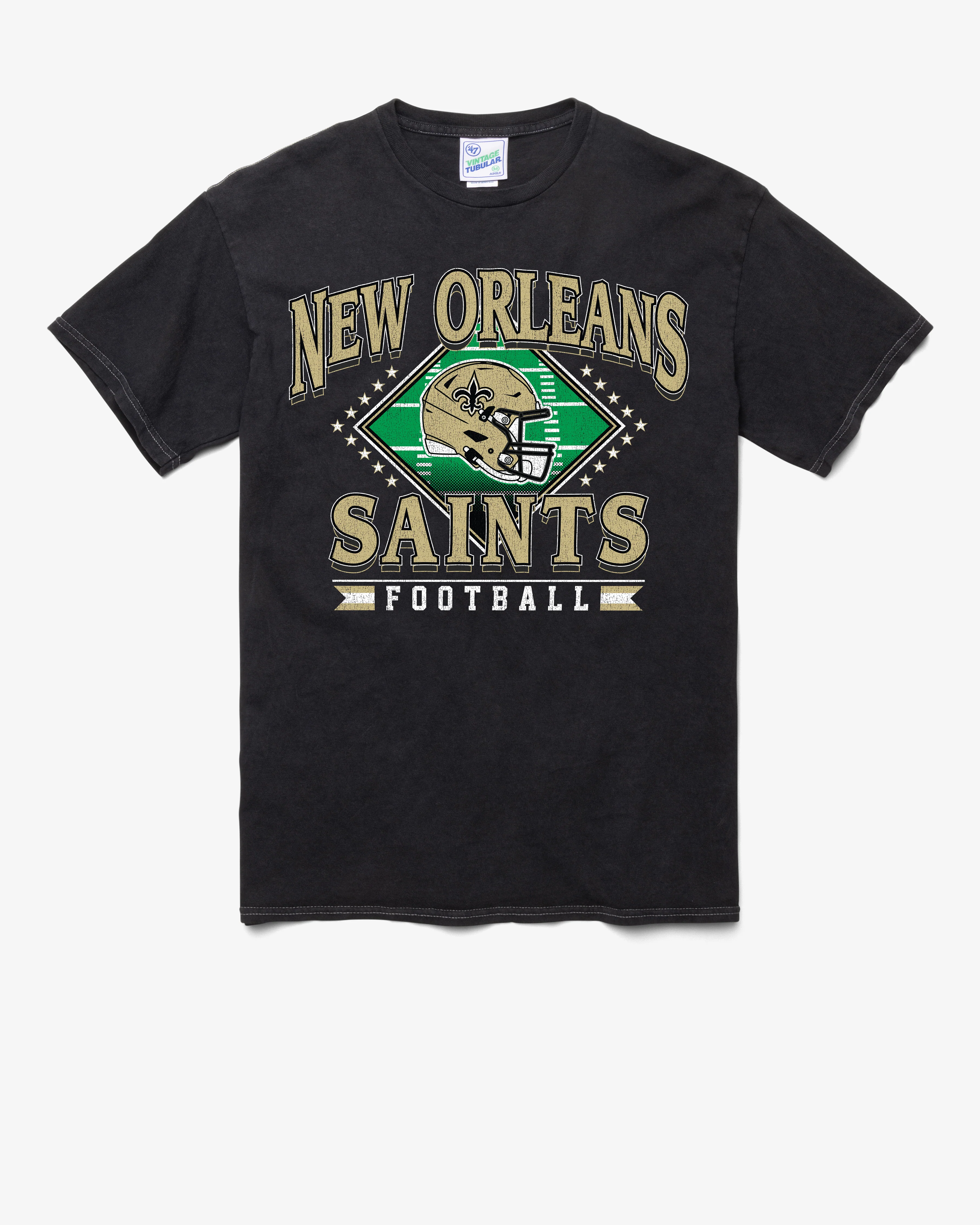 NEW ORLEANS SAINTS FIELD PASS VINTAGE '47 TUBULAR TEE