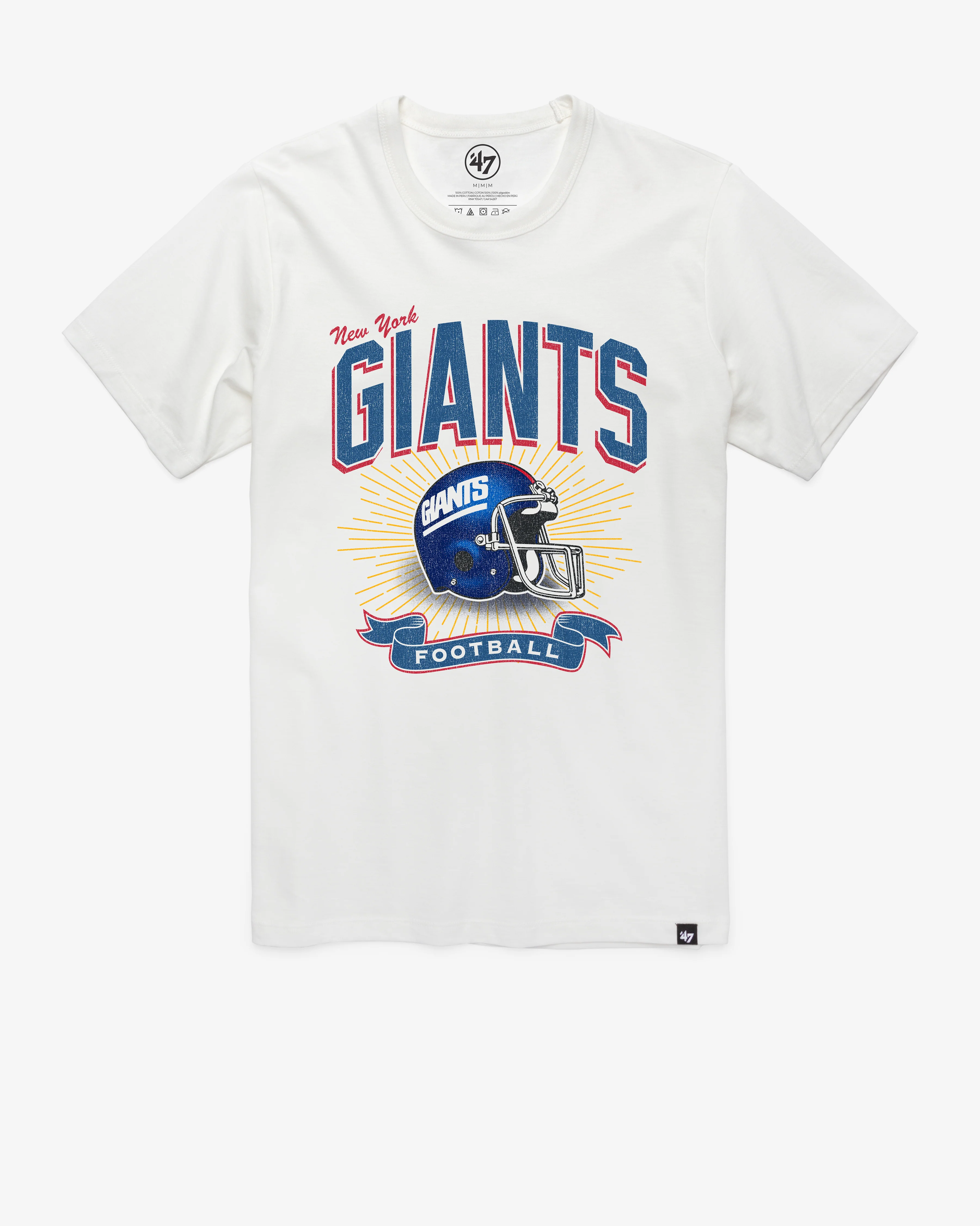 NEW YORK GIANTS HISTORIC PRIME PLAY '47 FRANKLIN TEE