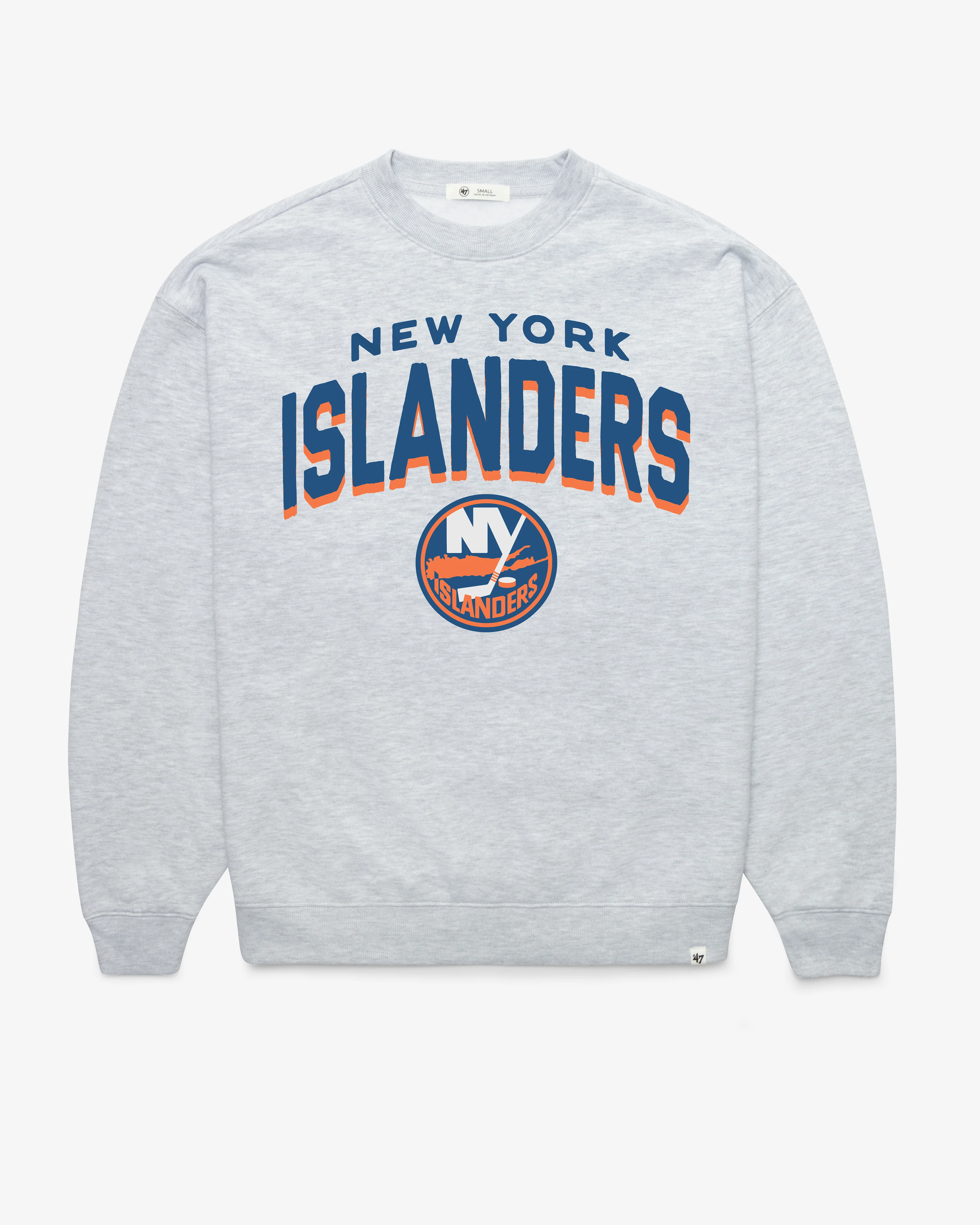 NEW YORK ISLANDERS CAMPUS ARCH CLOUD '47 OVERSIZED CREW WOMENS