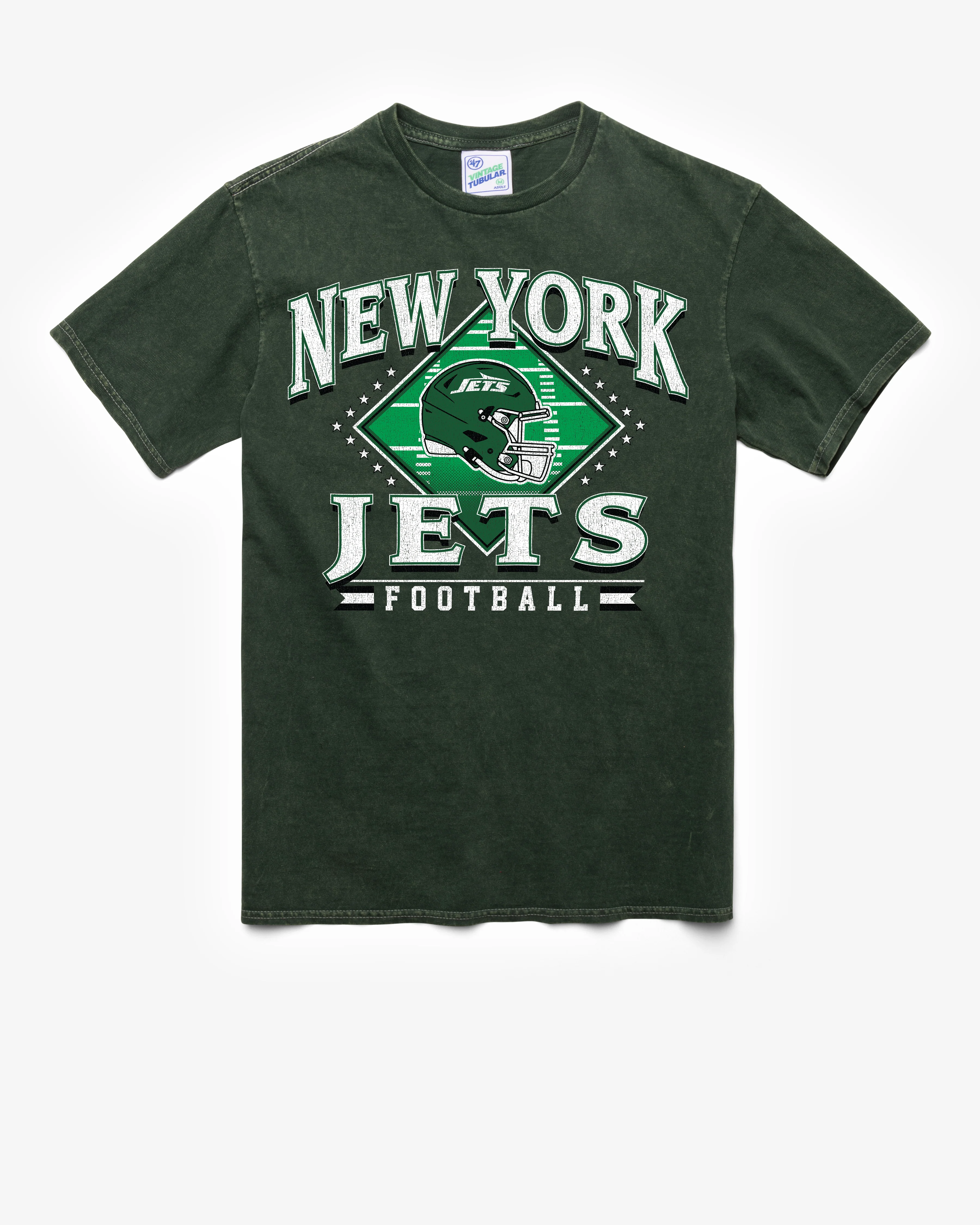 NEW YORK JETS FIELD PASS VINTAGE '47 TUBULAR TEE