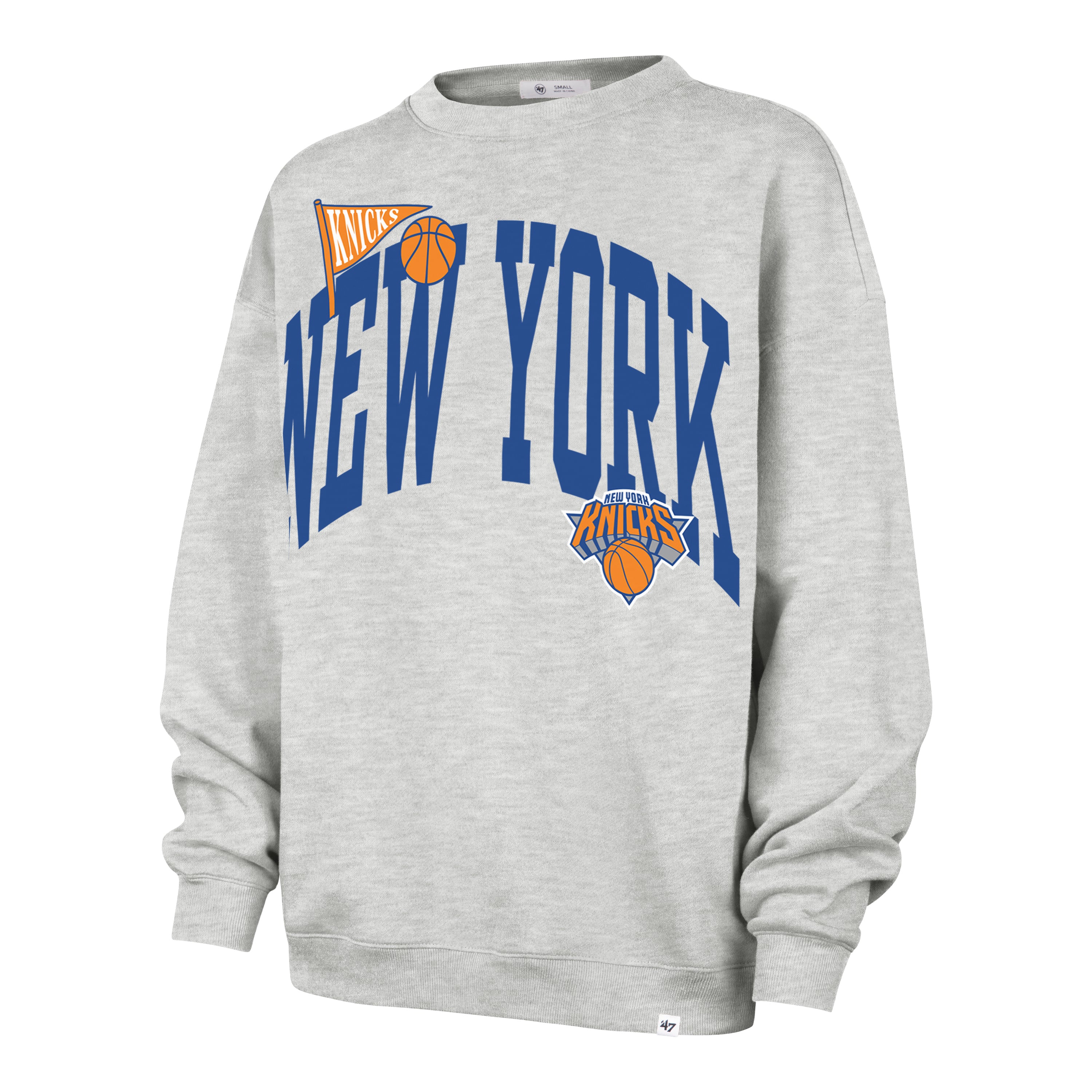NEW YORK KNICKS ARCHED ICON '47 OVERSIZED CREW WOMENS