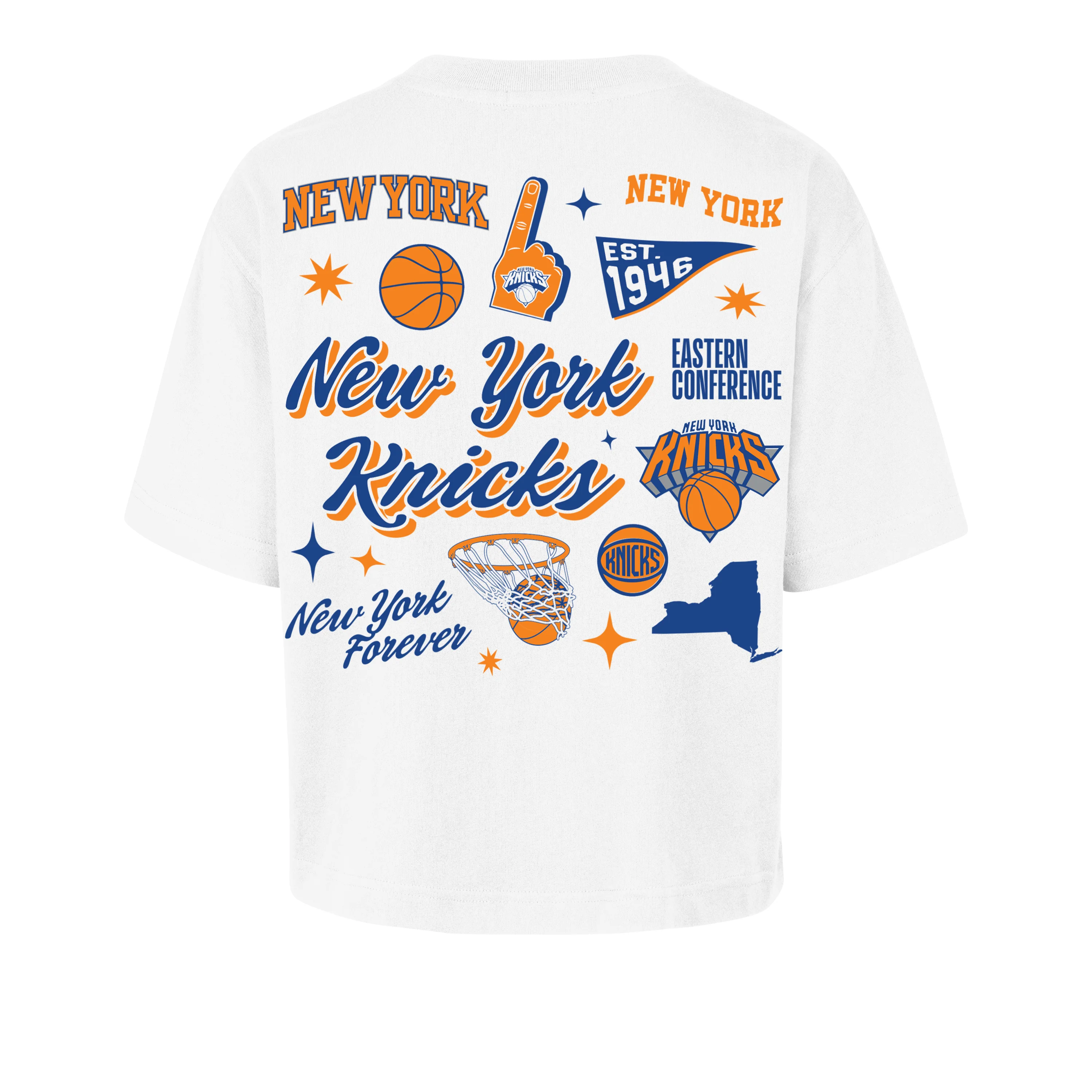 NEW YORK KNICKS COLLAGE SCRIPT '47 REED CITY TEE WOMENS - Image 2