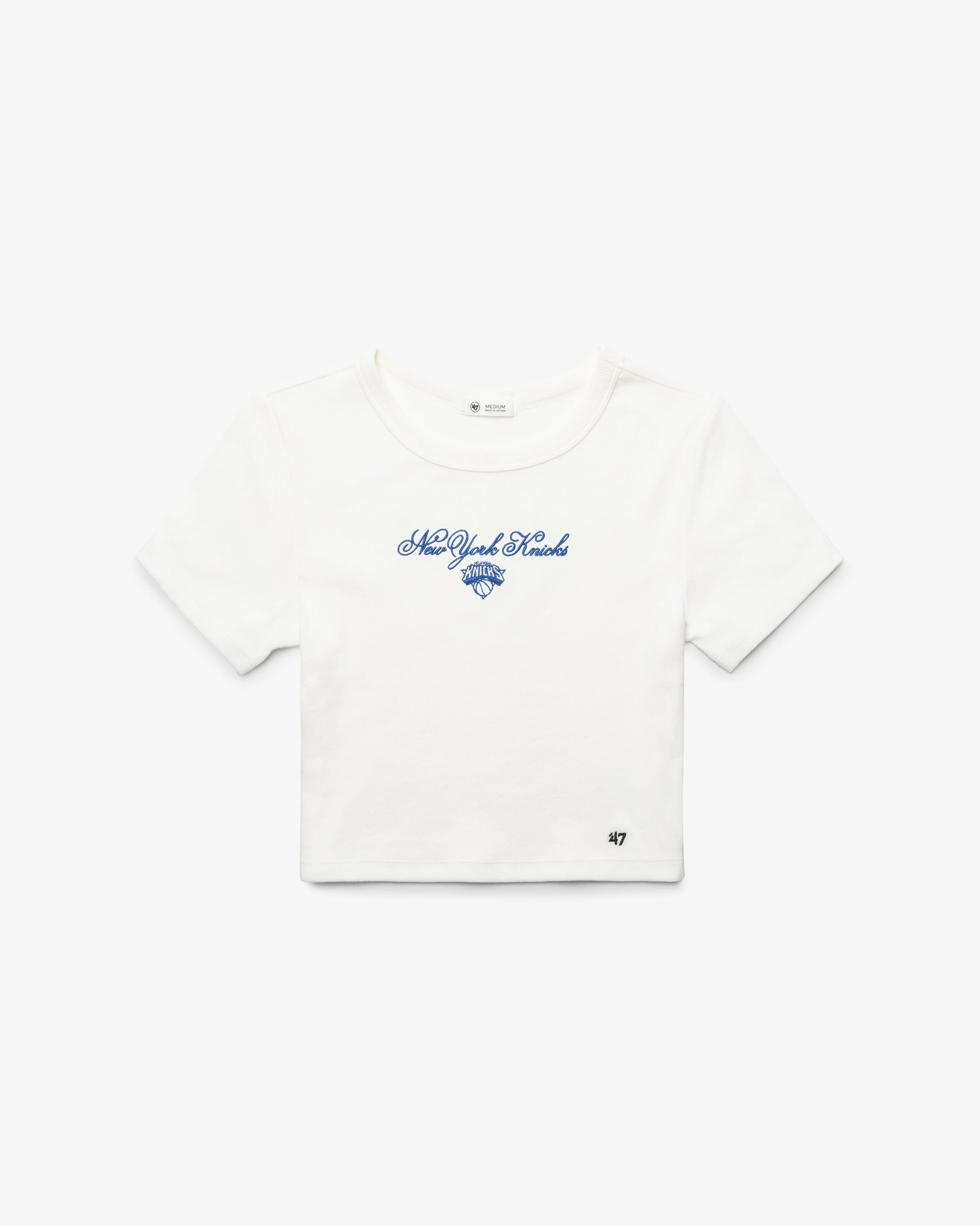 NEW YORK KNICKS SCRIPT '47 BABY RIB TEE WOMENS