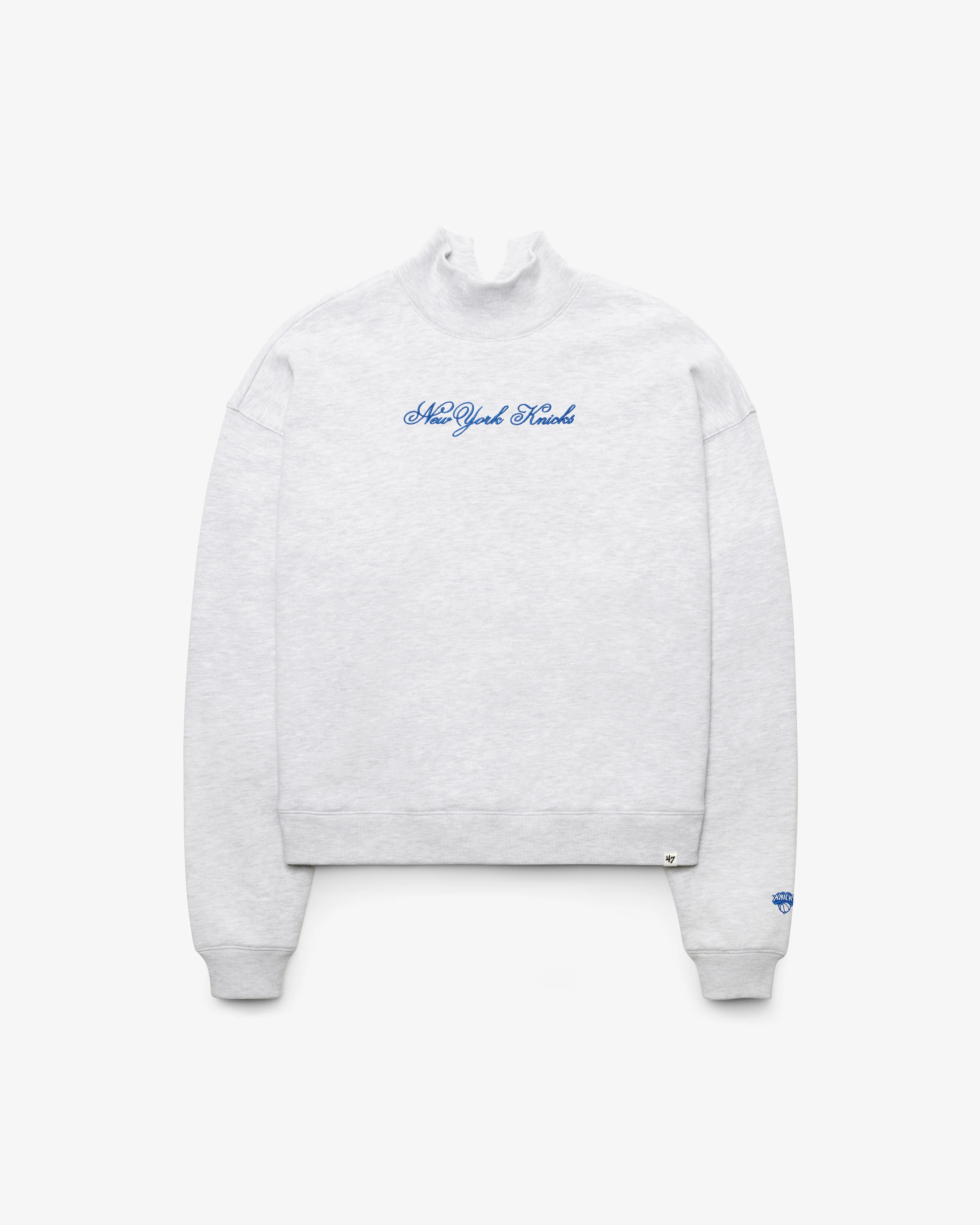 NEW YORK KNICKS SCRIPT '47 MOCK NECK PULLOVER WOMENS