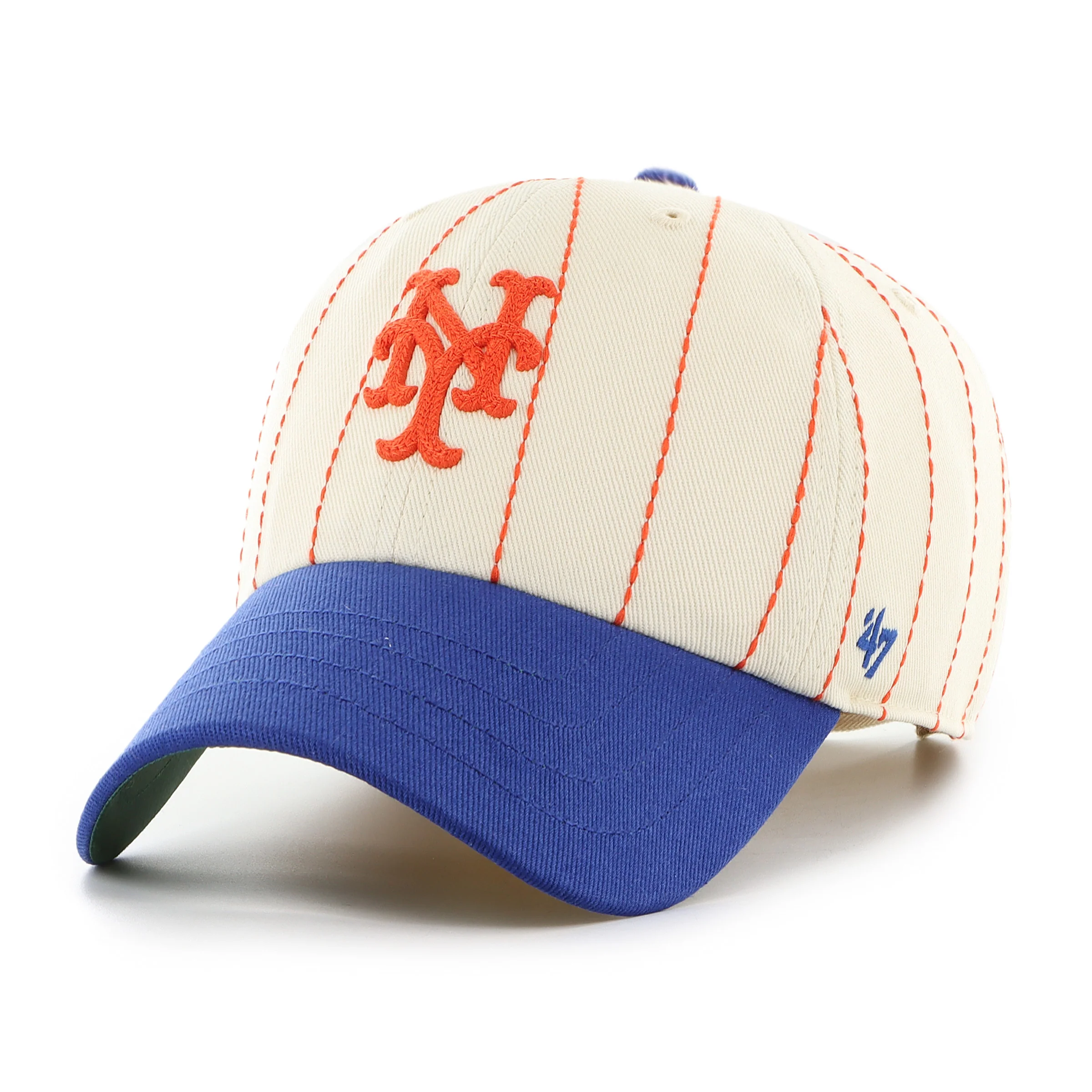 NEW YORK METS COOPERSTOWN RAWLINGS PINSTRIPE '47 CLEAN UP - Image 5