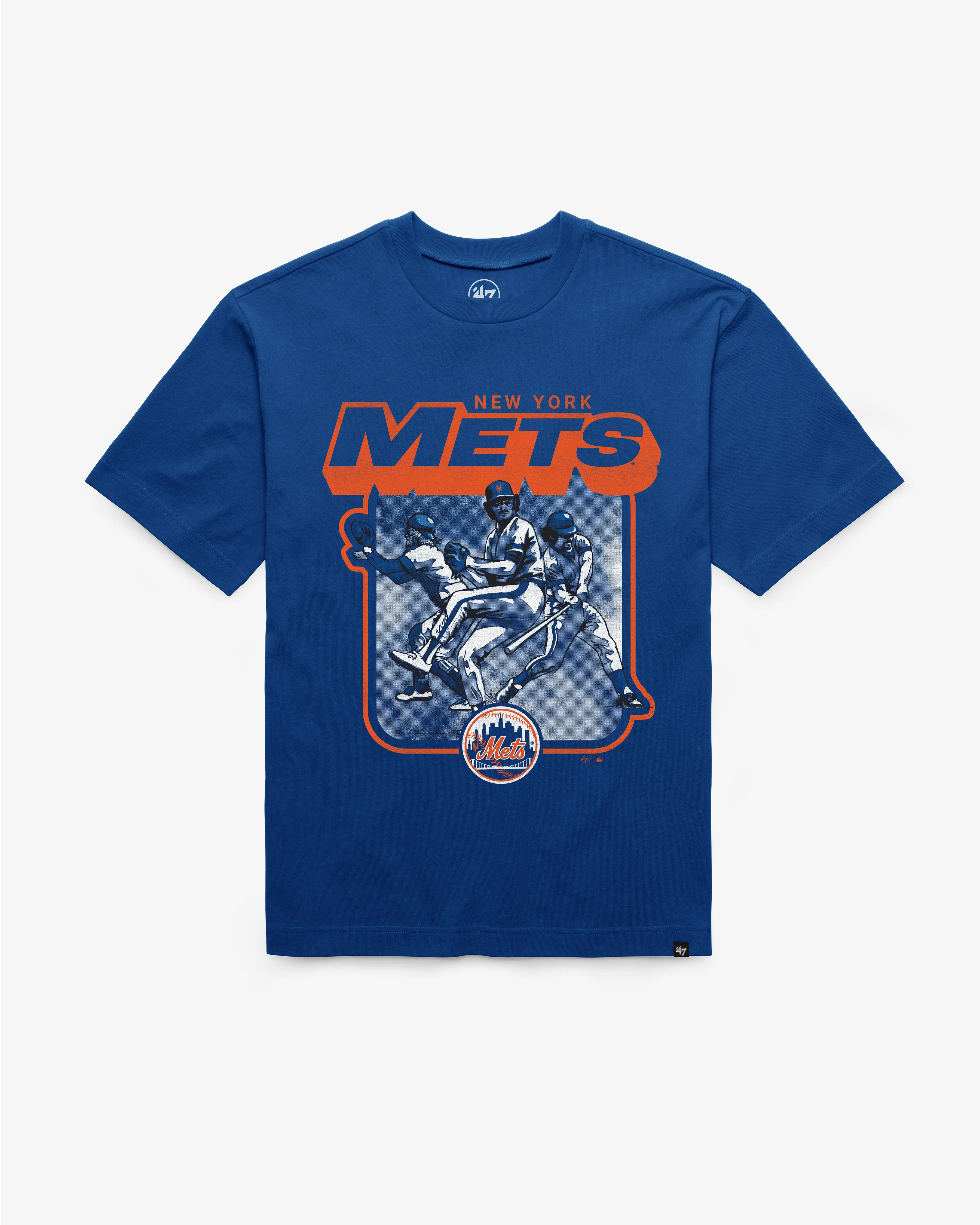 NEW YORK METS COOPERSTOWN INFIELD FLY '47 FOUNDATION TEE