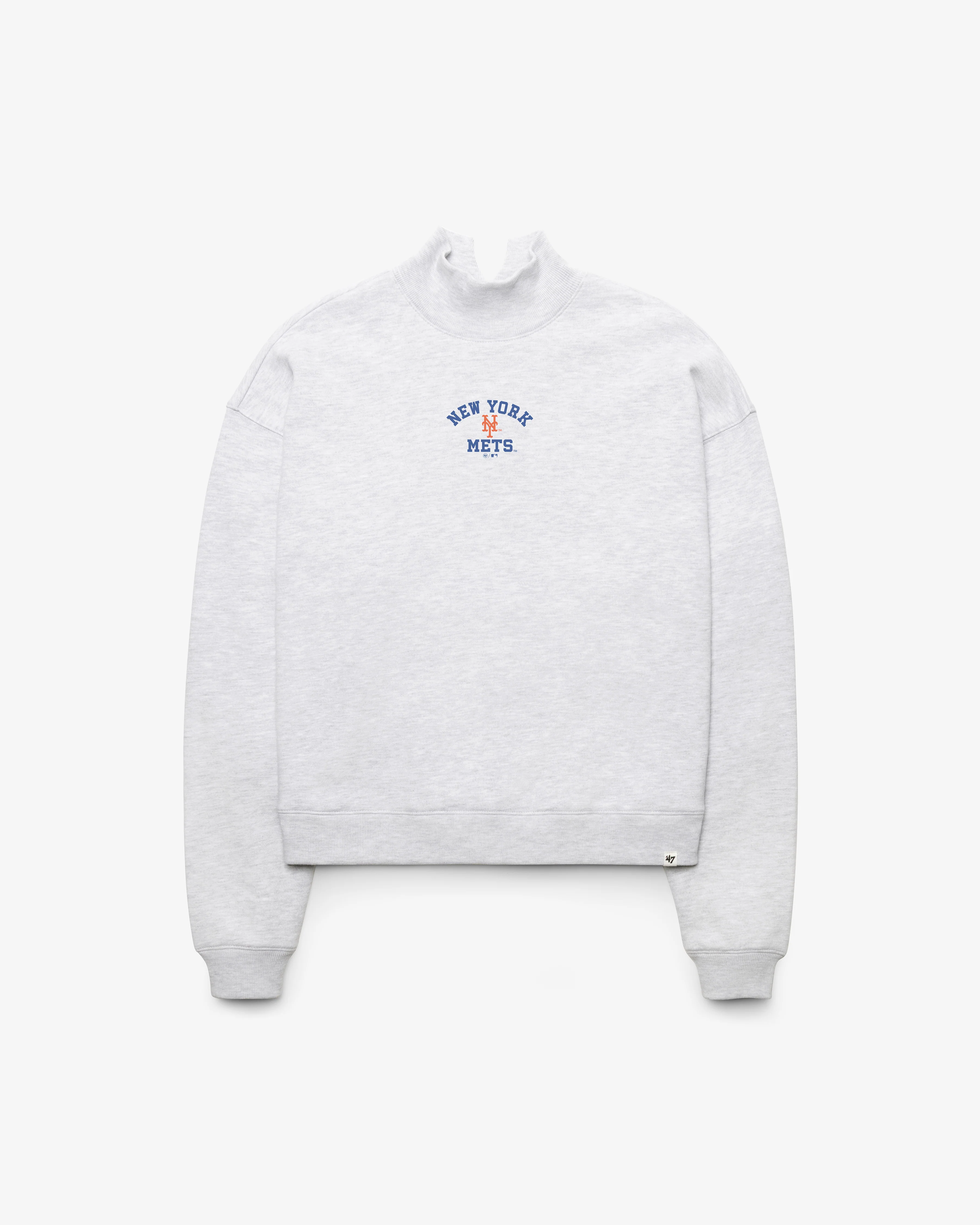 NEW YORK METS SPIRITED '47 MOCK NECK PULLOVER WOMENS