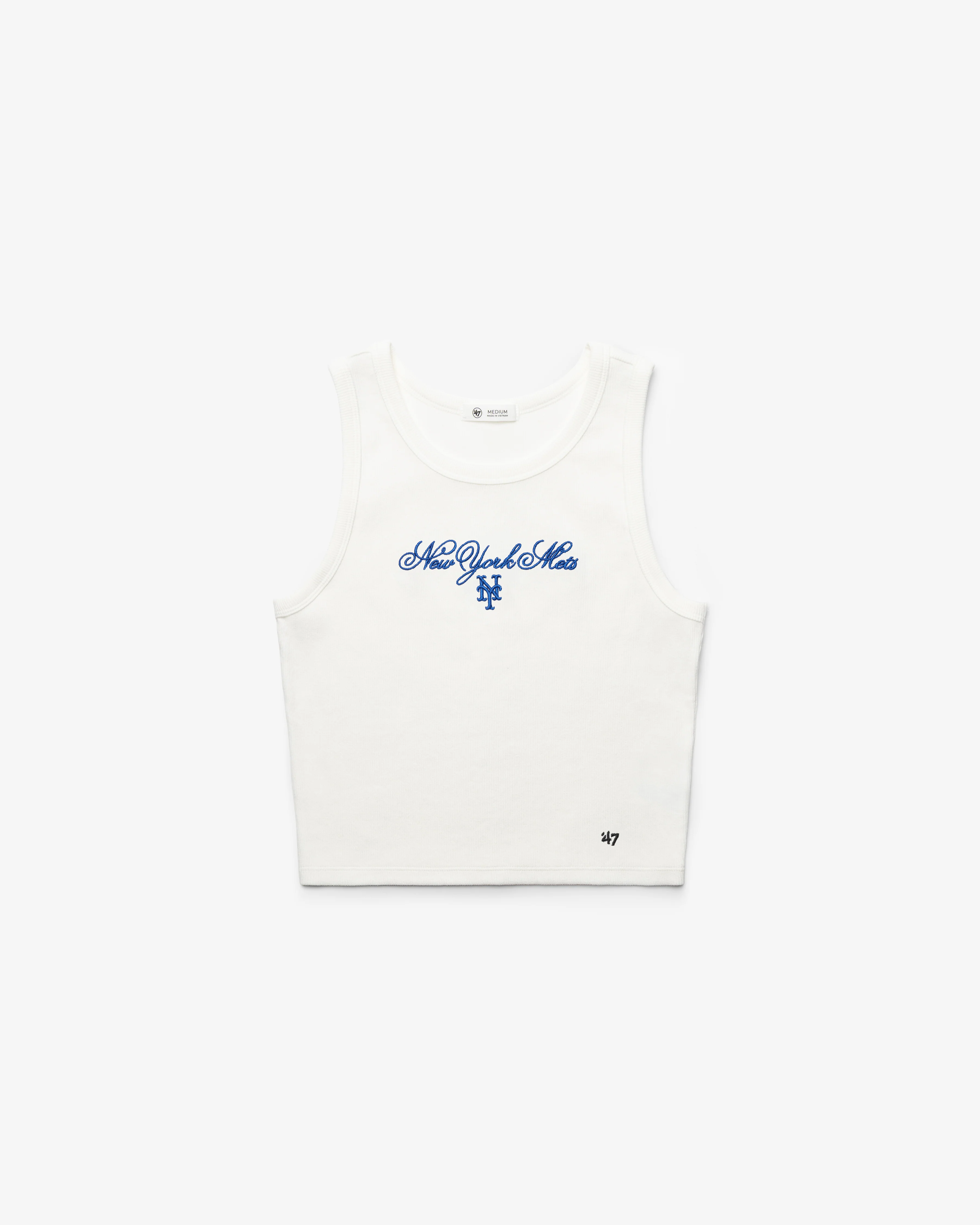 NEW YORK METS SCRIPT '47 BABY RIB TANK WOMENS