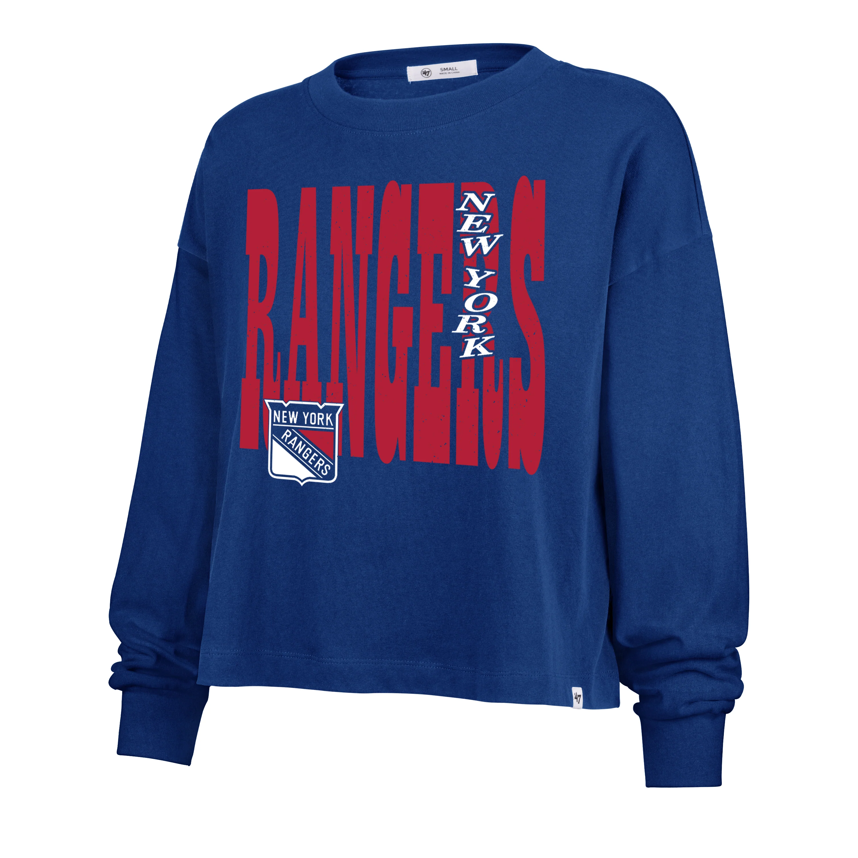 NEW YORK RANGERS BOLD STACK '47 SYDNEY LONG SLEVEE TEE WOMENS