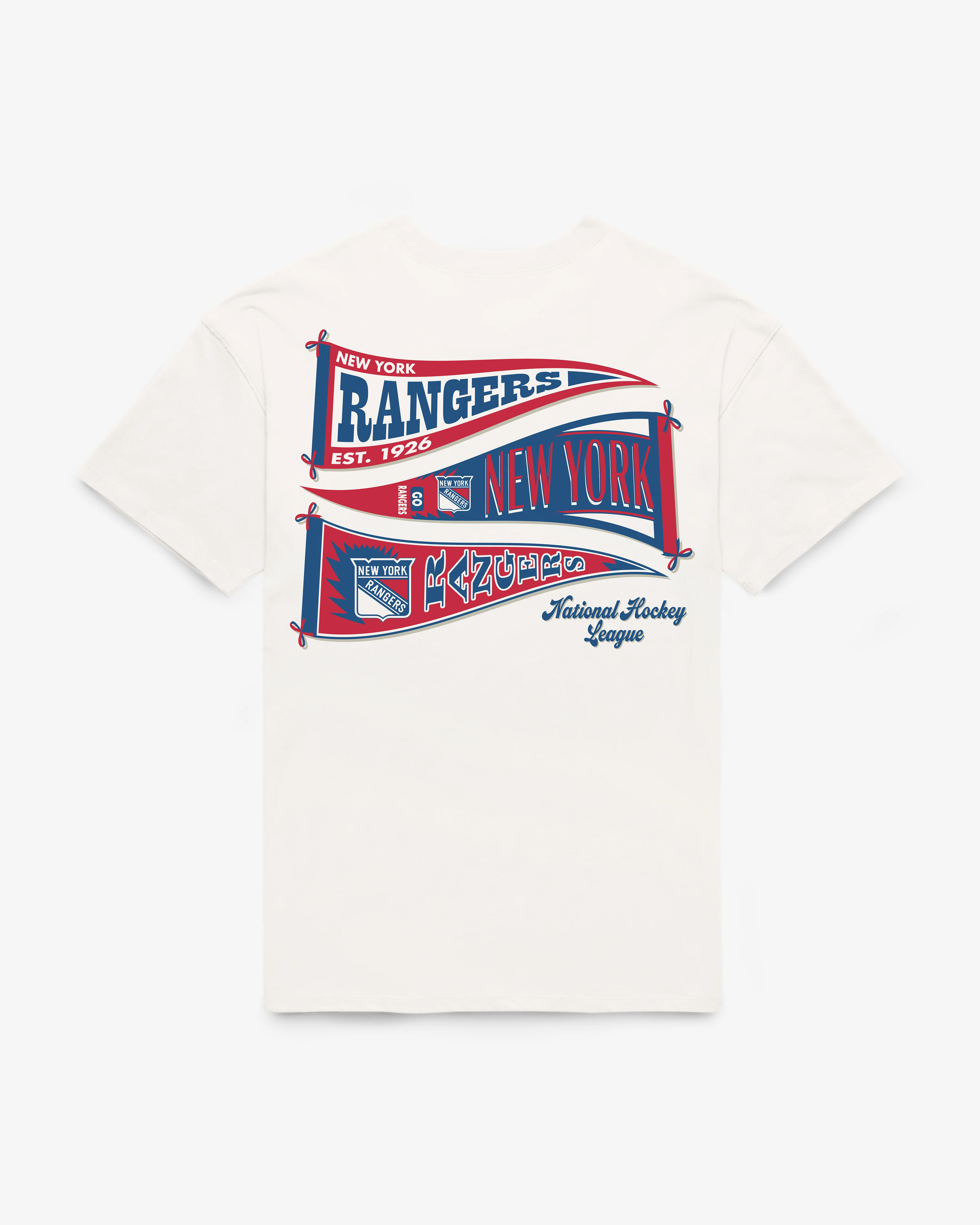 NEW YORK RANGERS BOW AND BANNER BACKER '47 SADIE TEE WOMENS - Image 3