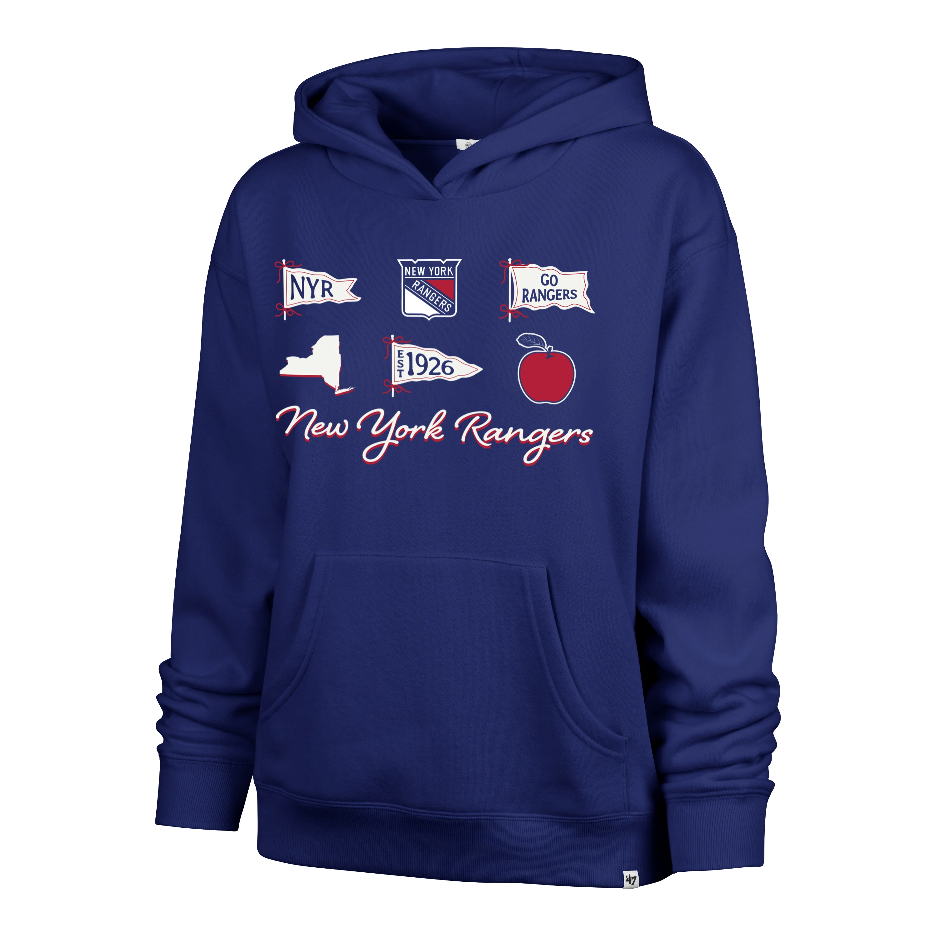 NEW YORK RANGERS BOW AND BANNERS '47 NAOMI HOOD WOMENS