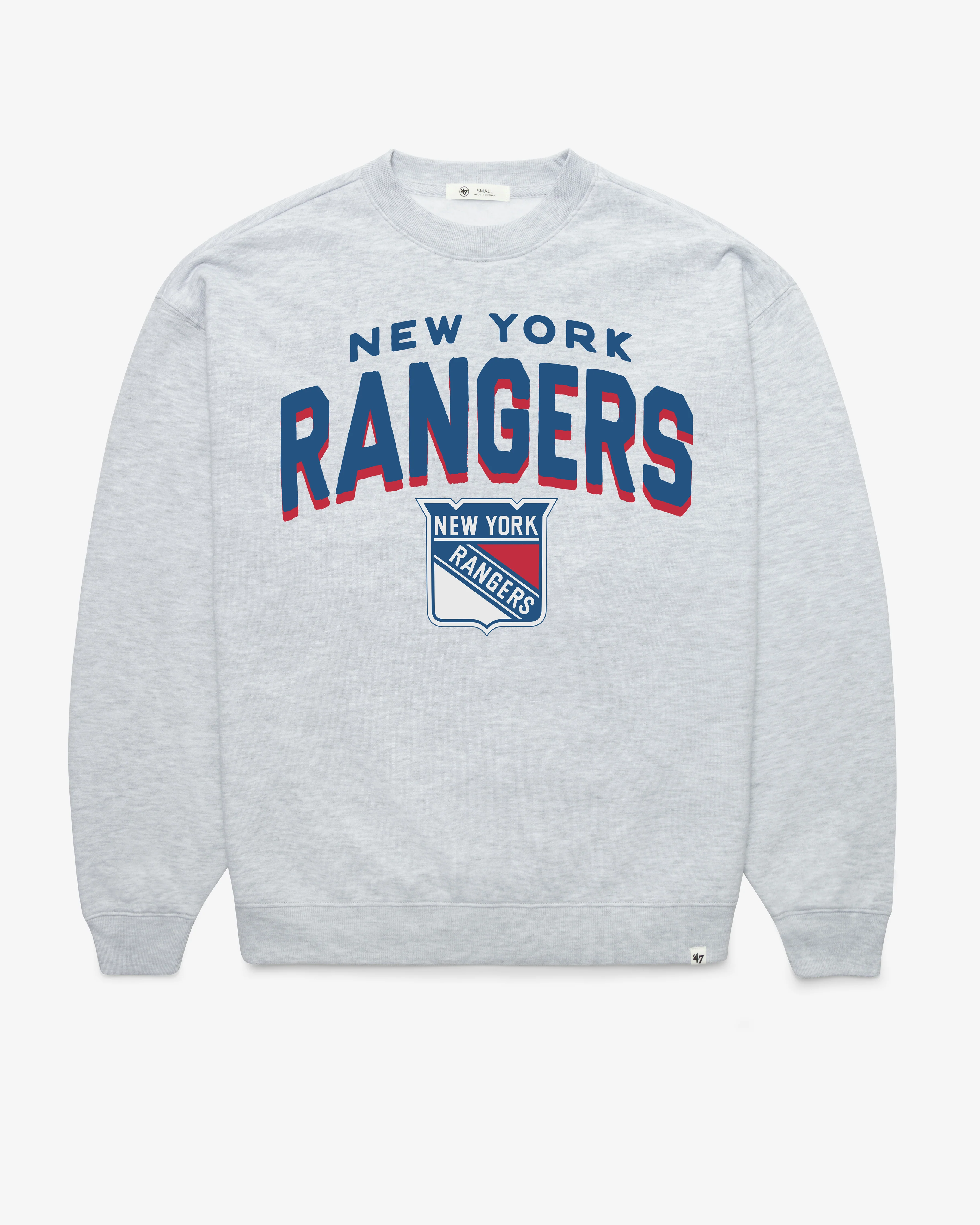 NEW YORK RANGERS CAMPUS ARCH CLOUD '47 OVERSIZED CREW WOMENS