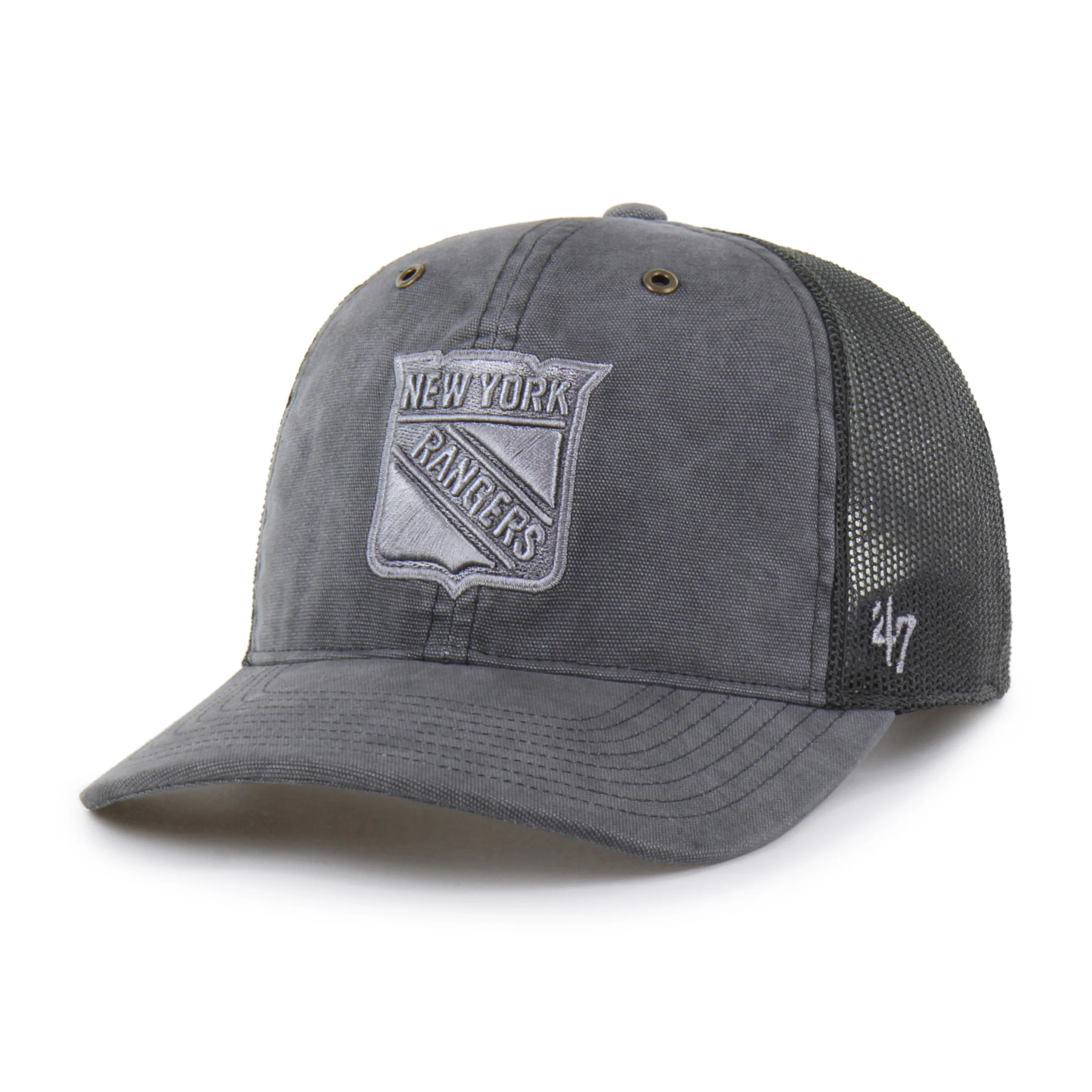 NEW YORK RANGERS CARHARTT DYED '47 TRUCKER RF RELAXED FIT - Image 4