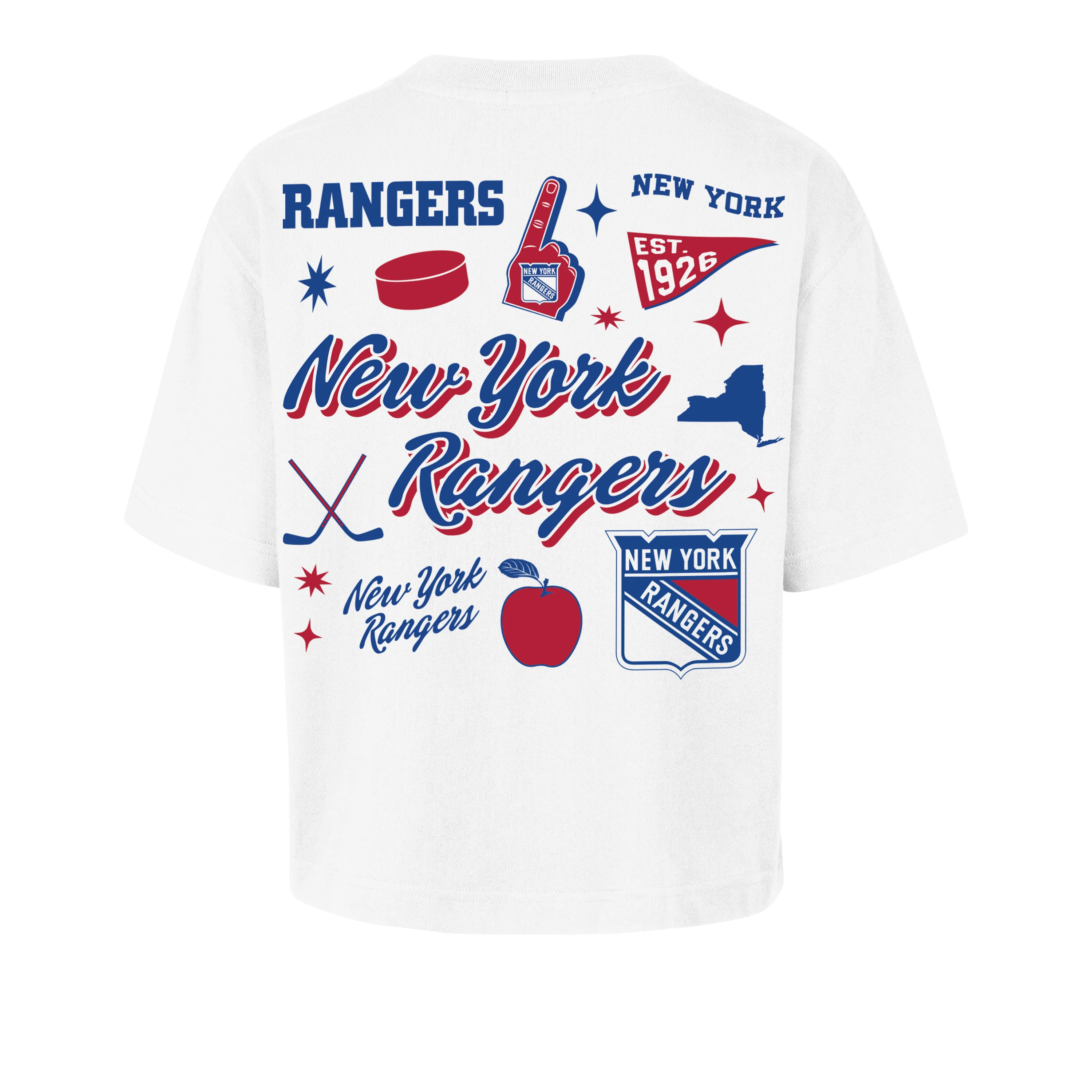 NEW YORK RANGERS COLLAGE SCRIPT '47 REED CITY TEE WOMENS - Image 2