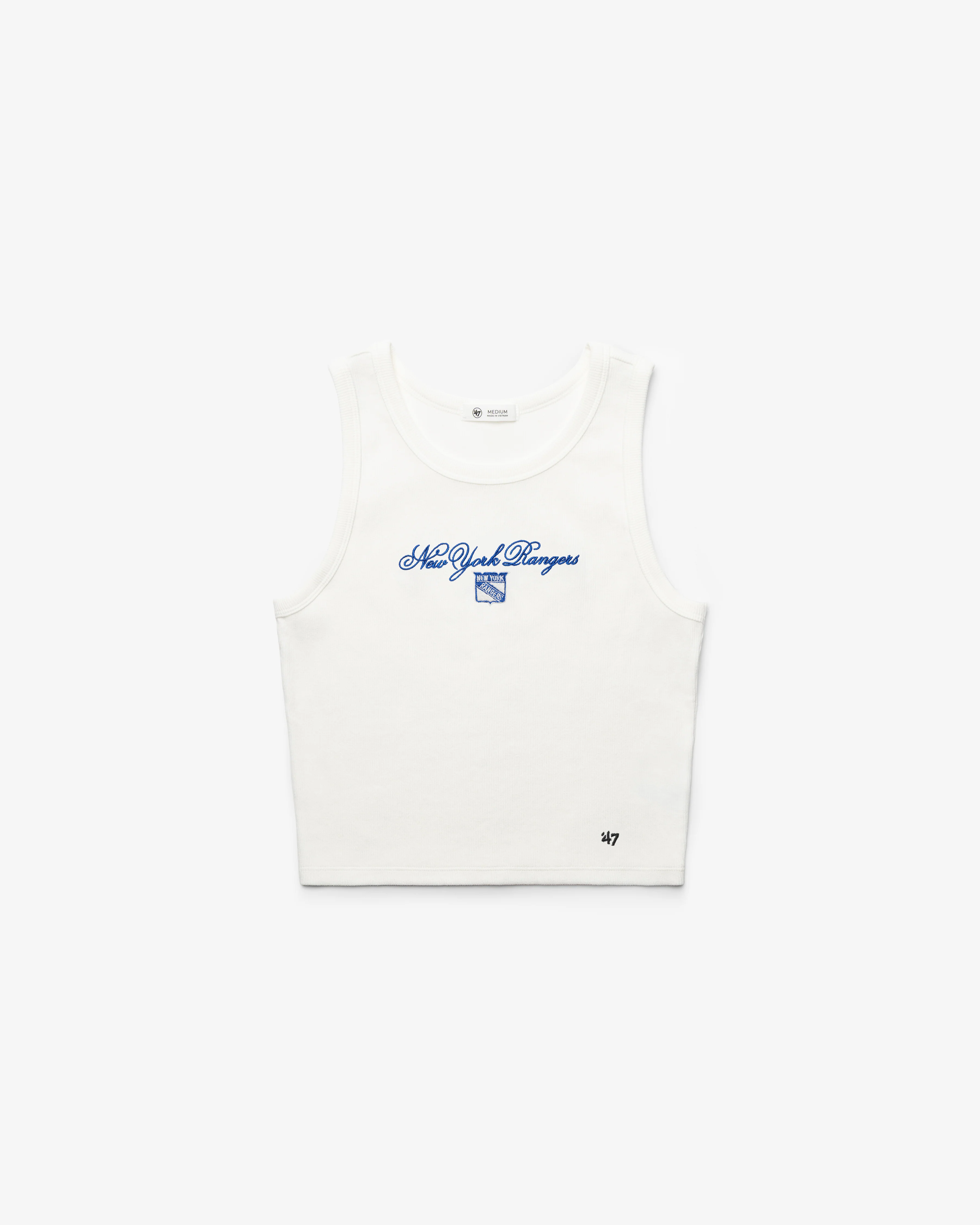 NEW YORK RANGERS SCRIPT '47 BABY RIB TANK WOMENS