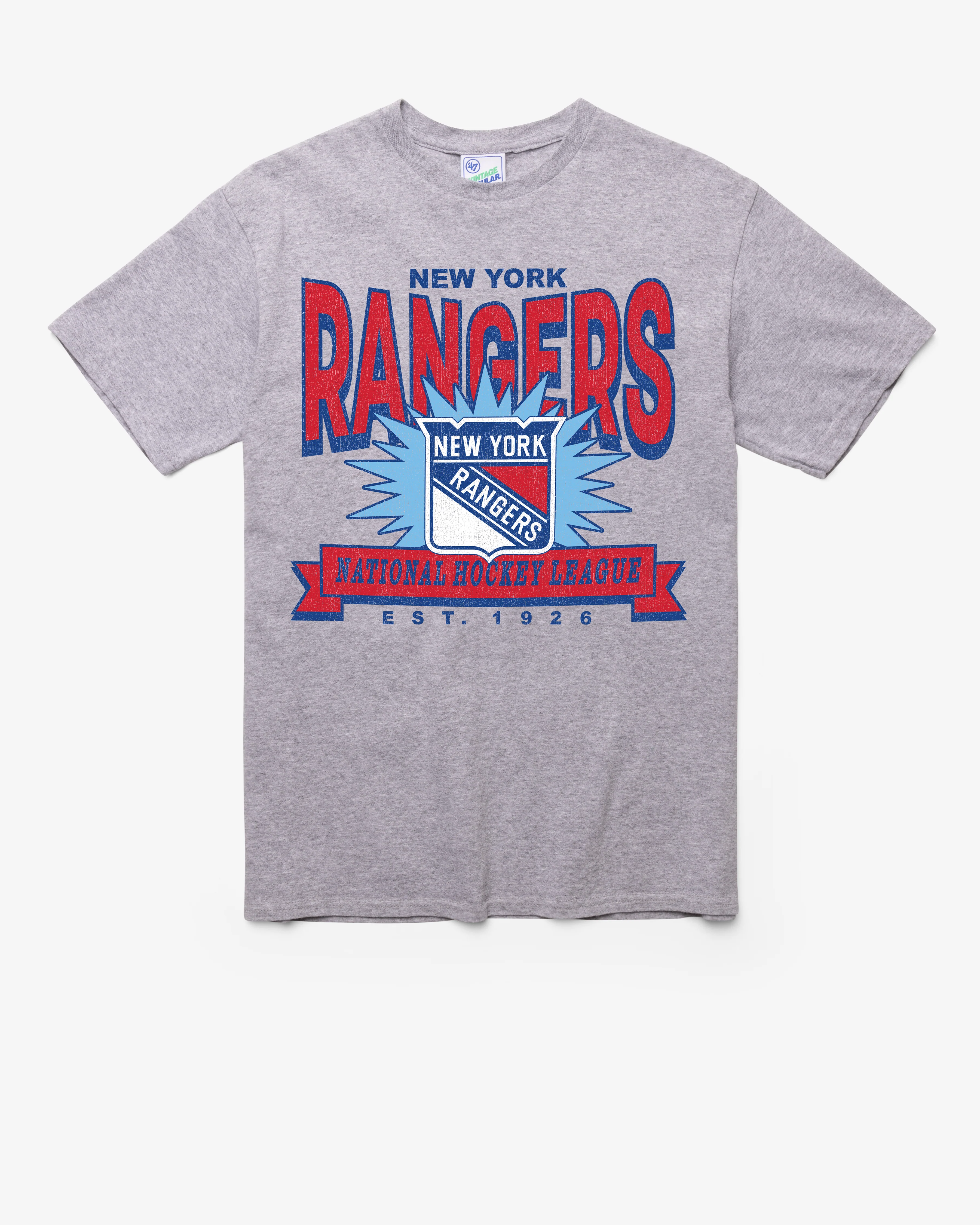 NEW YORK RANGERS TWELVE SIX VINTAGE '47 TUBULAR TEE