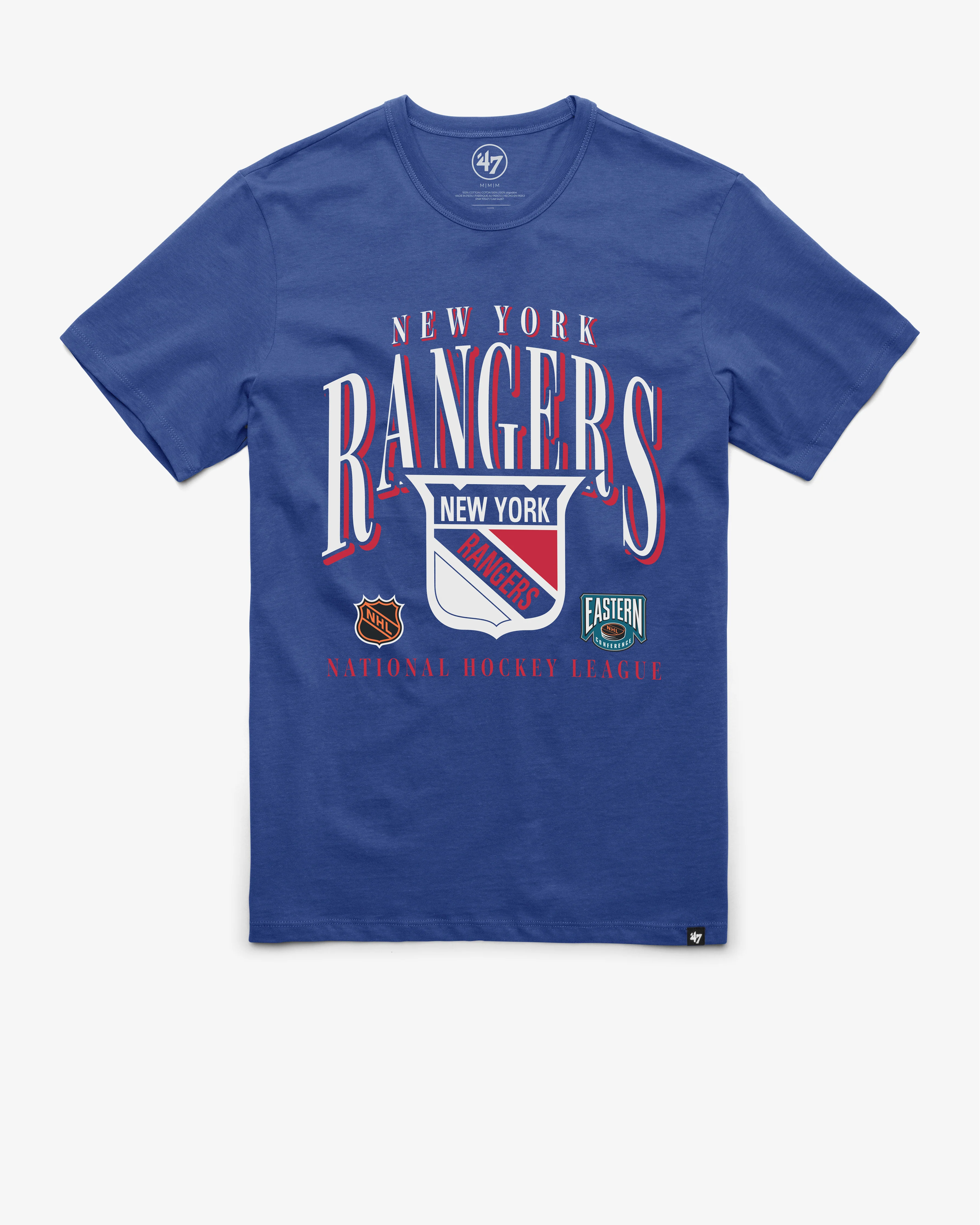 NEW YORK RANGERS VINTAGE CREASE '47 FRANKLIN TEE