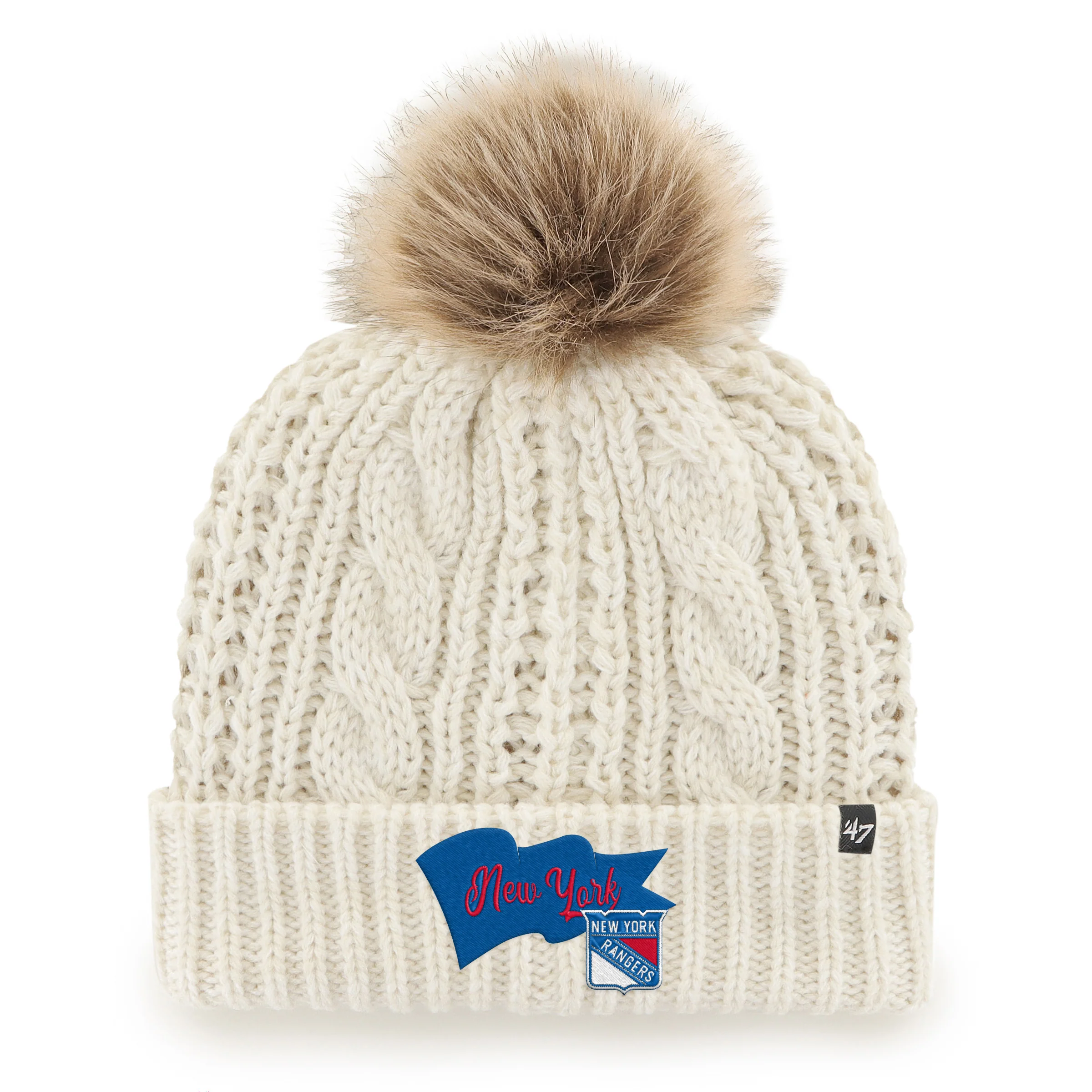 NEW YORK RANGERS WAVE BANNER '47 MEEKO CUFF KNIT WOMENS