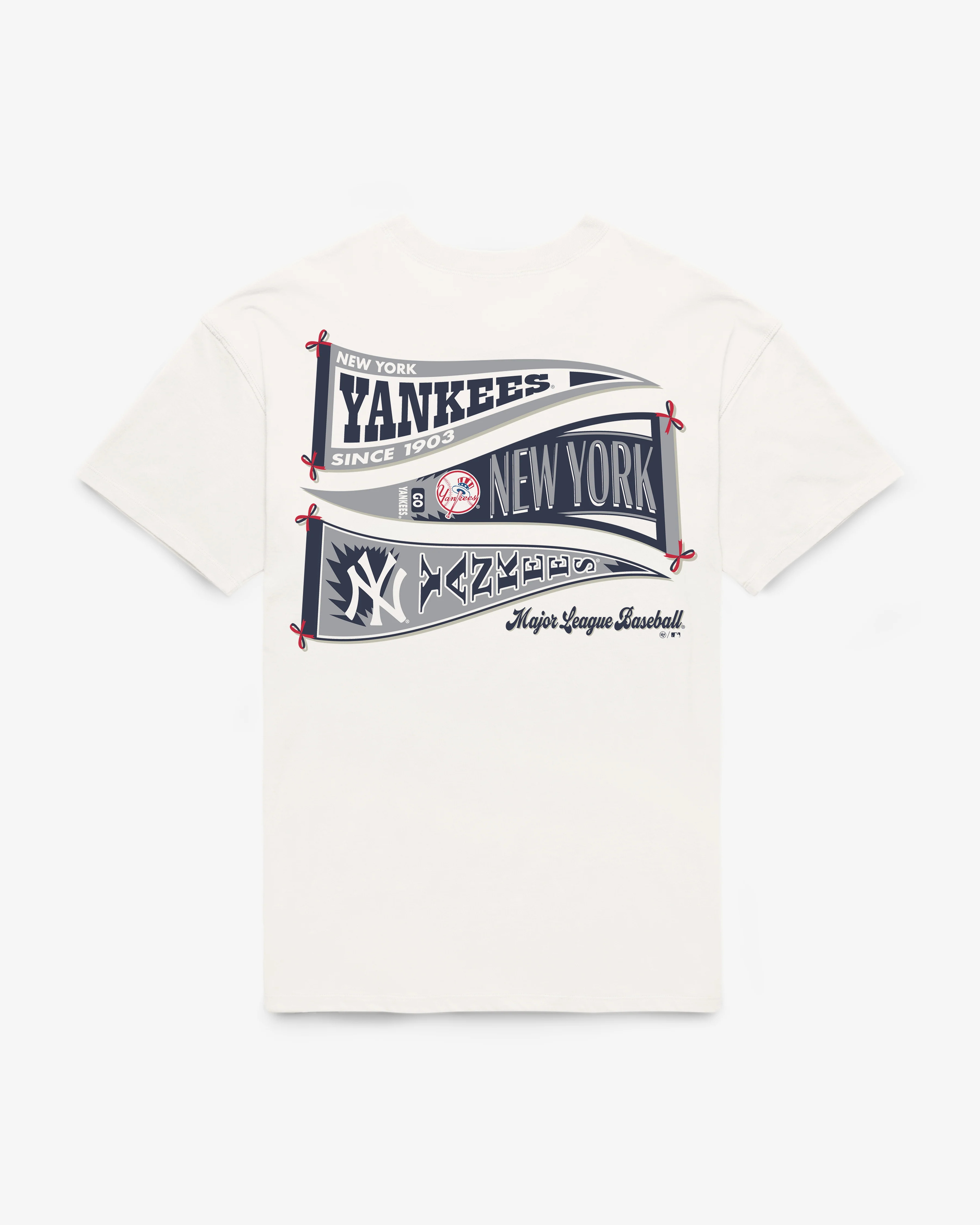 NEW YORK YANKEES BOW AND BANNER BACKER '47 SADIE TEE WOMENS - Image 3